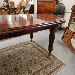 1980's Mahogany Reproduction Extension Table | Antique & Vintage | Moonee Ponds Antiques | Australia Wide Delivery