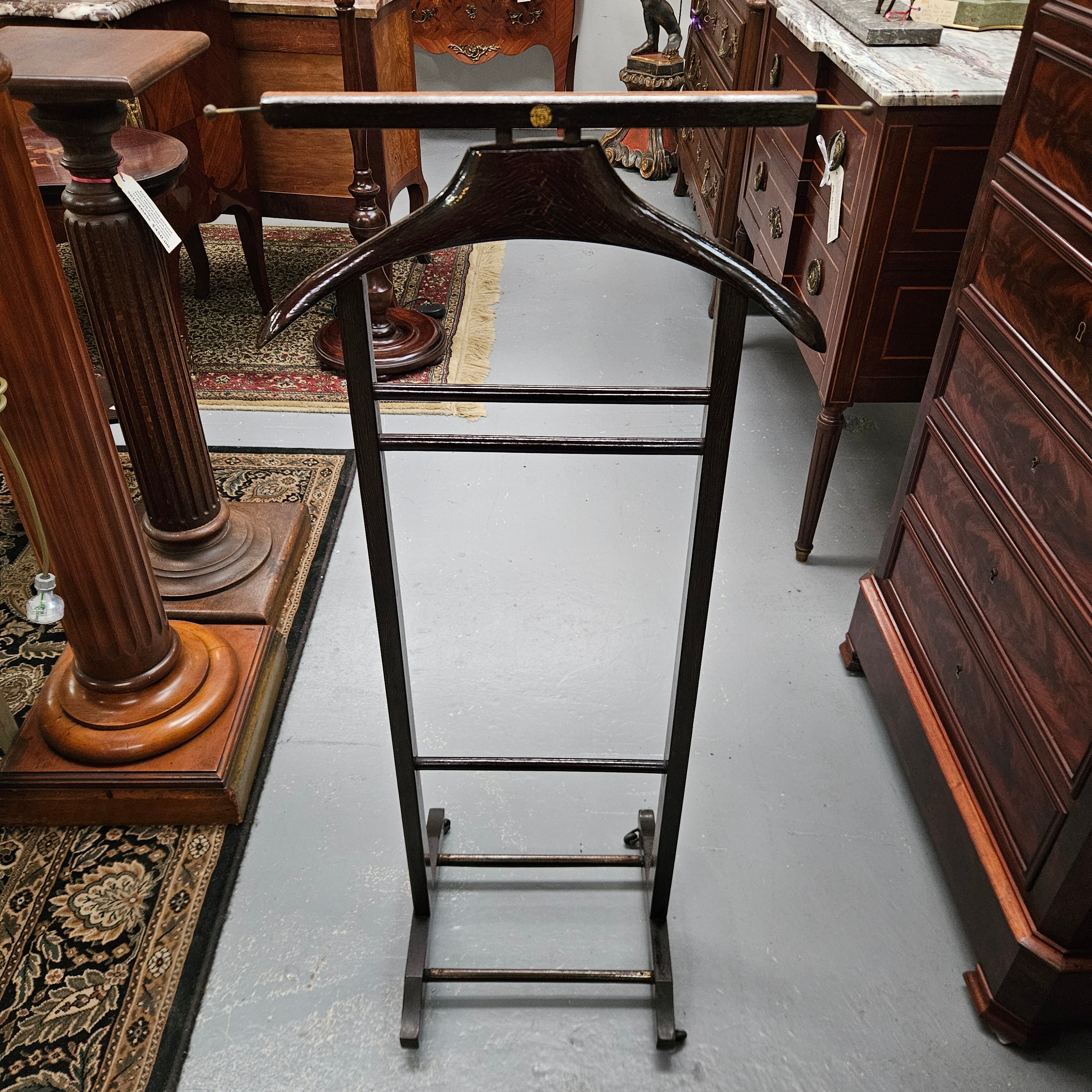 Italian Brevettato Gentlemens Valet Stand | Antique & Vintage | Moonee Ponds Antiques | Australia Wide Delivery