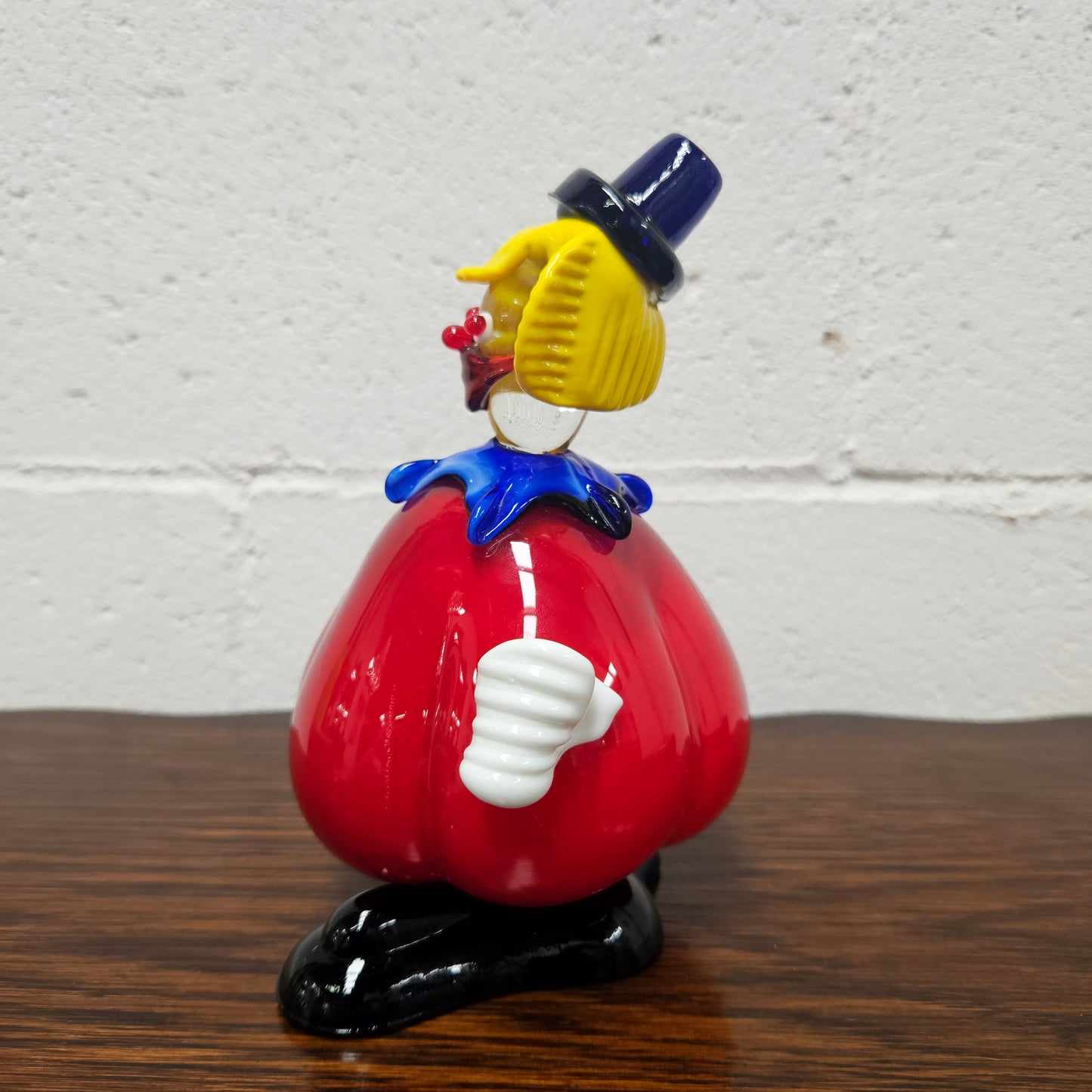 Mid Century Modern Murano Glass Round Clown