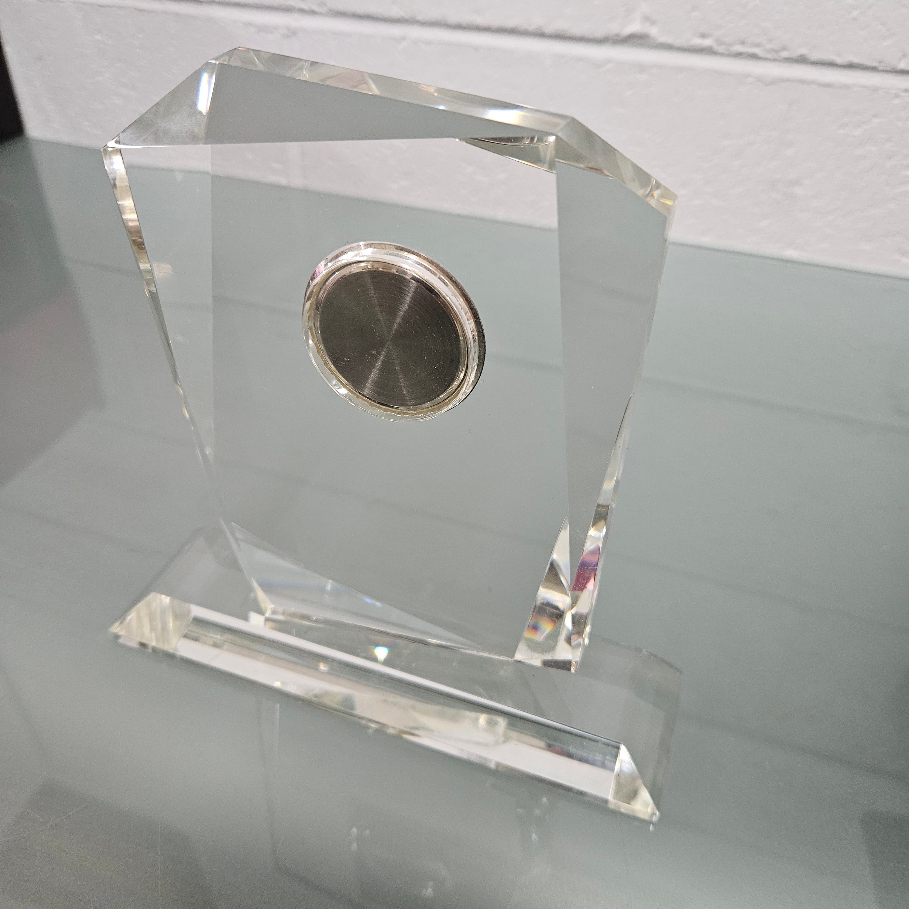 Orrefors Style Crystal Clock | Antique & Vintage | Moonee Ponds Antiques | Australia Wide
