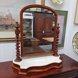 Victorian Marble Based Dressing Table Toilet Vanity Mirror