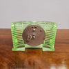 Vintage Uranium Glass Desk Clock | Antique & Vintage | Moonee Ponds Antiques | Australia Wide Delivery