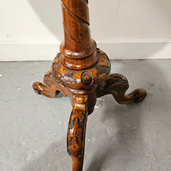 Victorian Floral Inlaid Occasional Table | Antique & Vintage | Moonee Ponds Antiques | Australia Wide Delivery