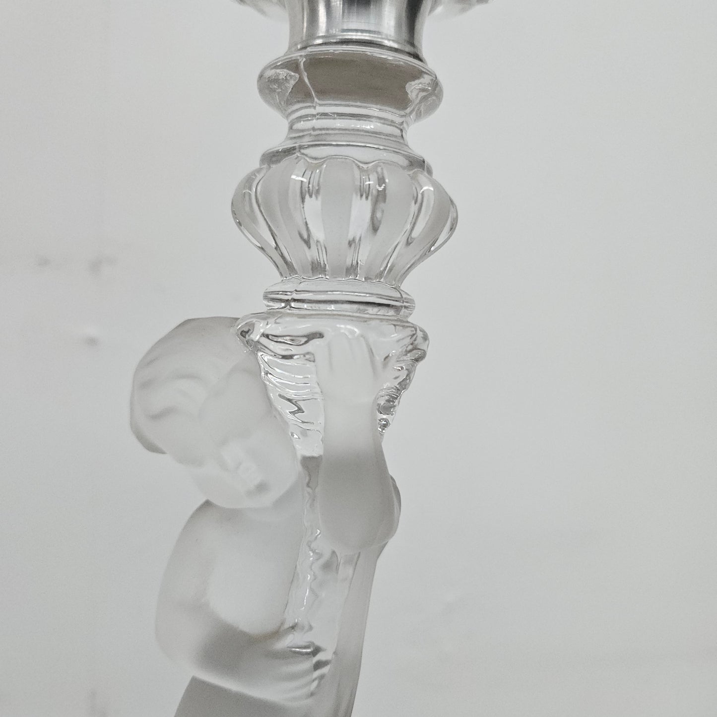 French Baccarat Crystal Hurricane Candle Lamp