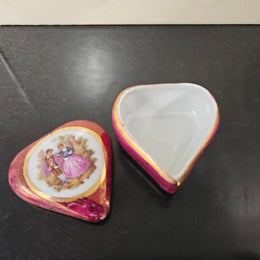 Limoges Trinket Heart Shape Box