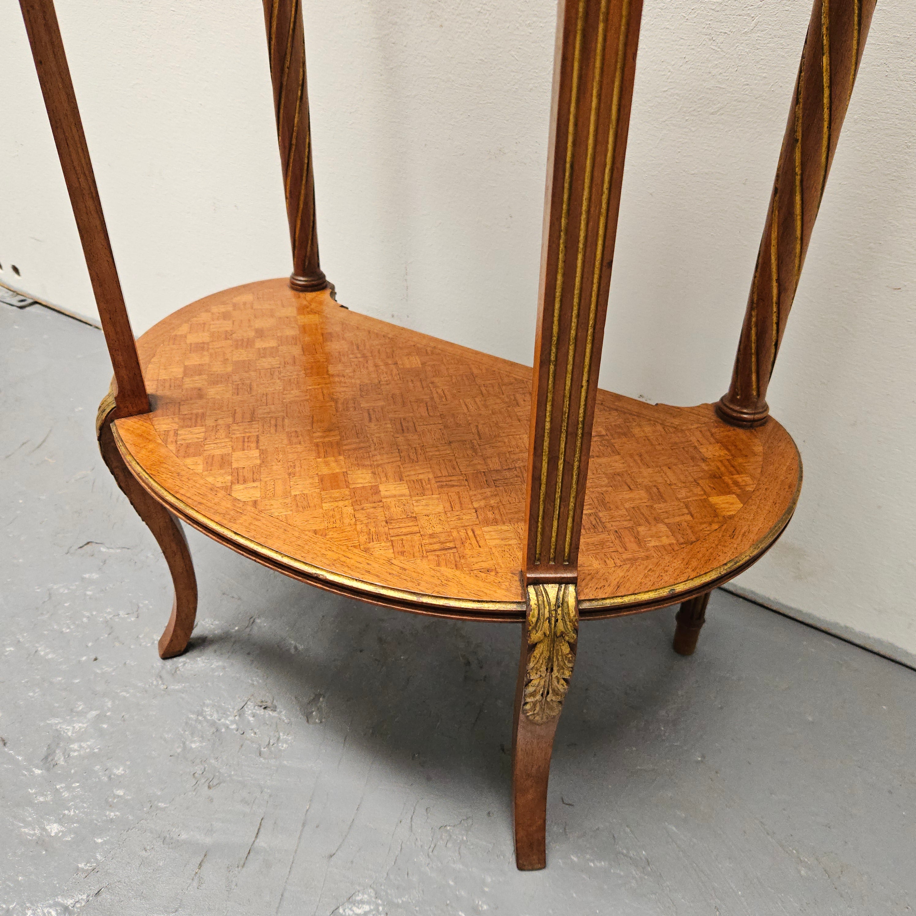Louis XVIth Style Kidney Shape, Marble Top, Ormolu Trim Side Table | Antique & Vintage | Moonee Ponds Antiques | Australia Wide Delivery