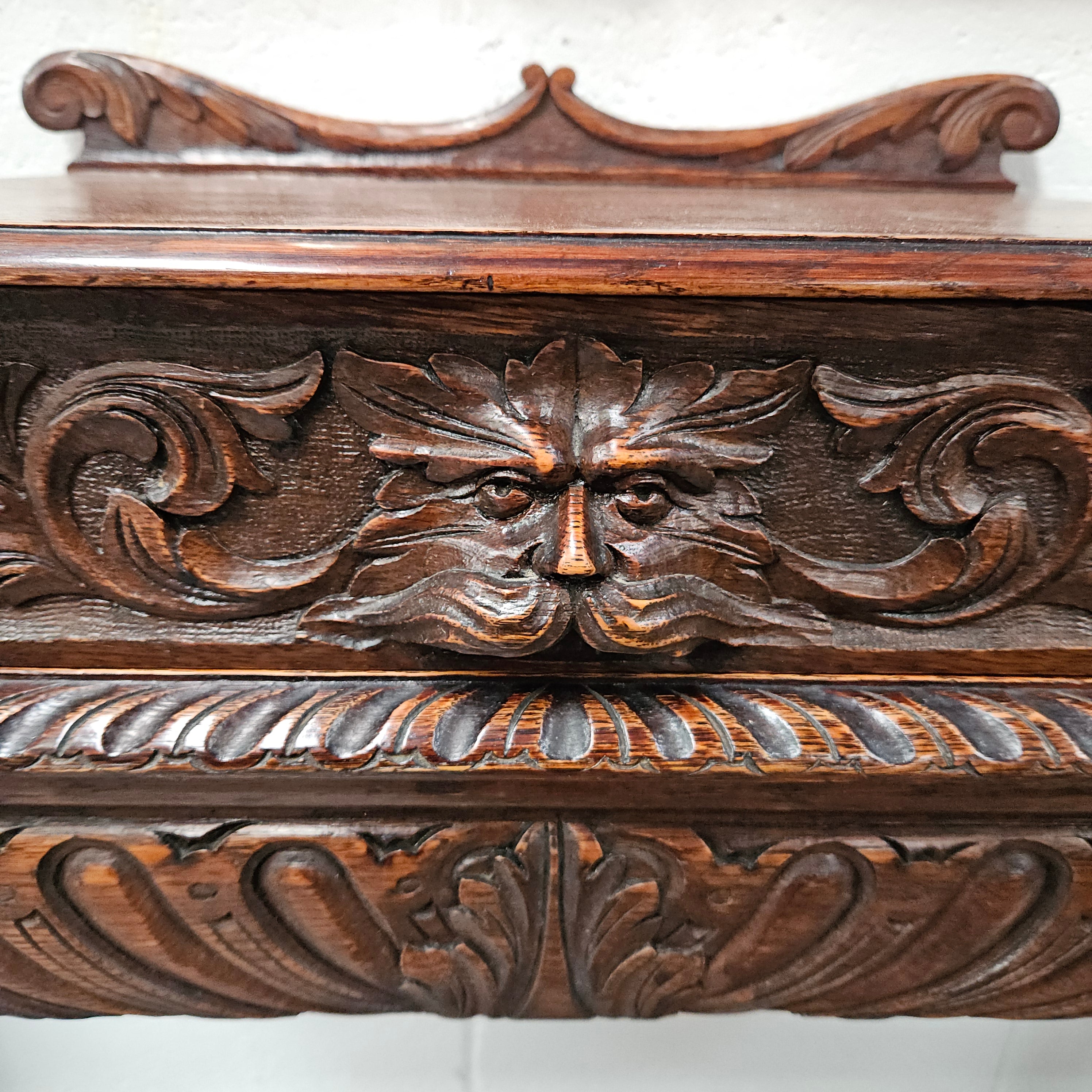 English Oak Gothic Style Hallstand | Antique & Vintage | Moonee Ponds Antiques | Australia Wide Delivery