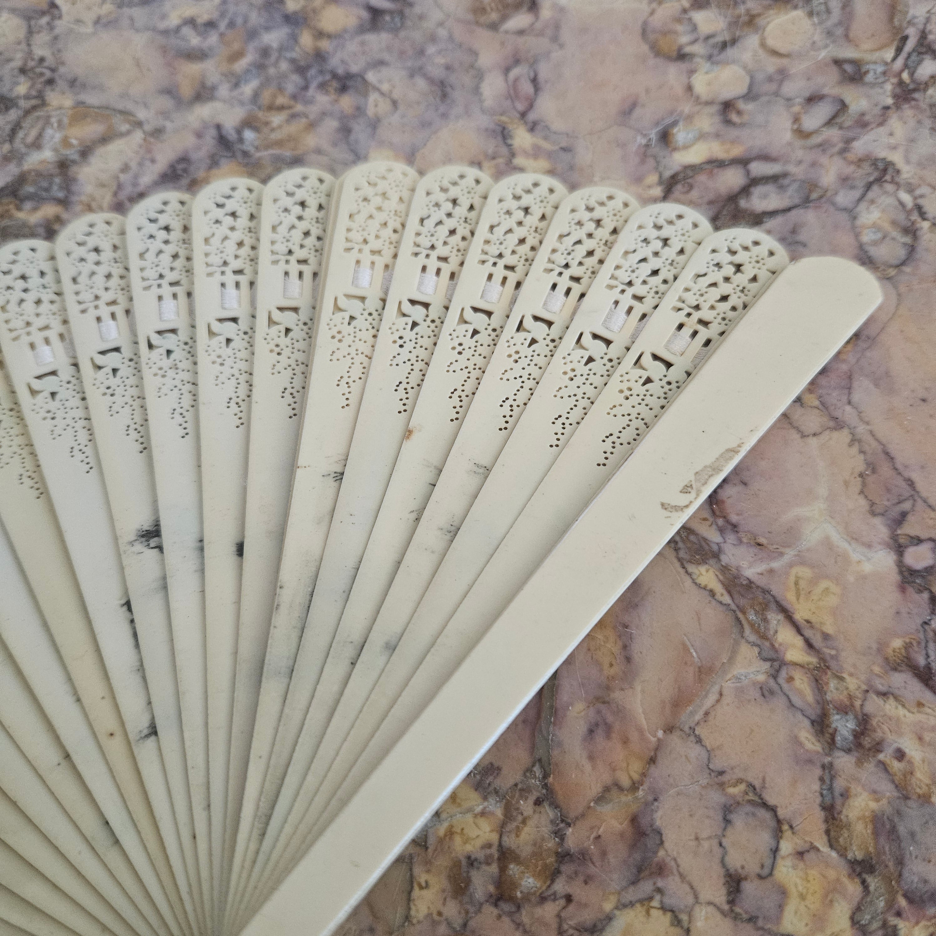 Art Deco Celluloid Fan Hand Painted | Antique & Vintage | Moonee Ponds Antiques | Australia Wide Delivery