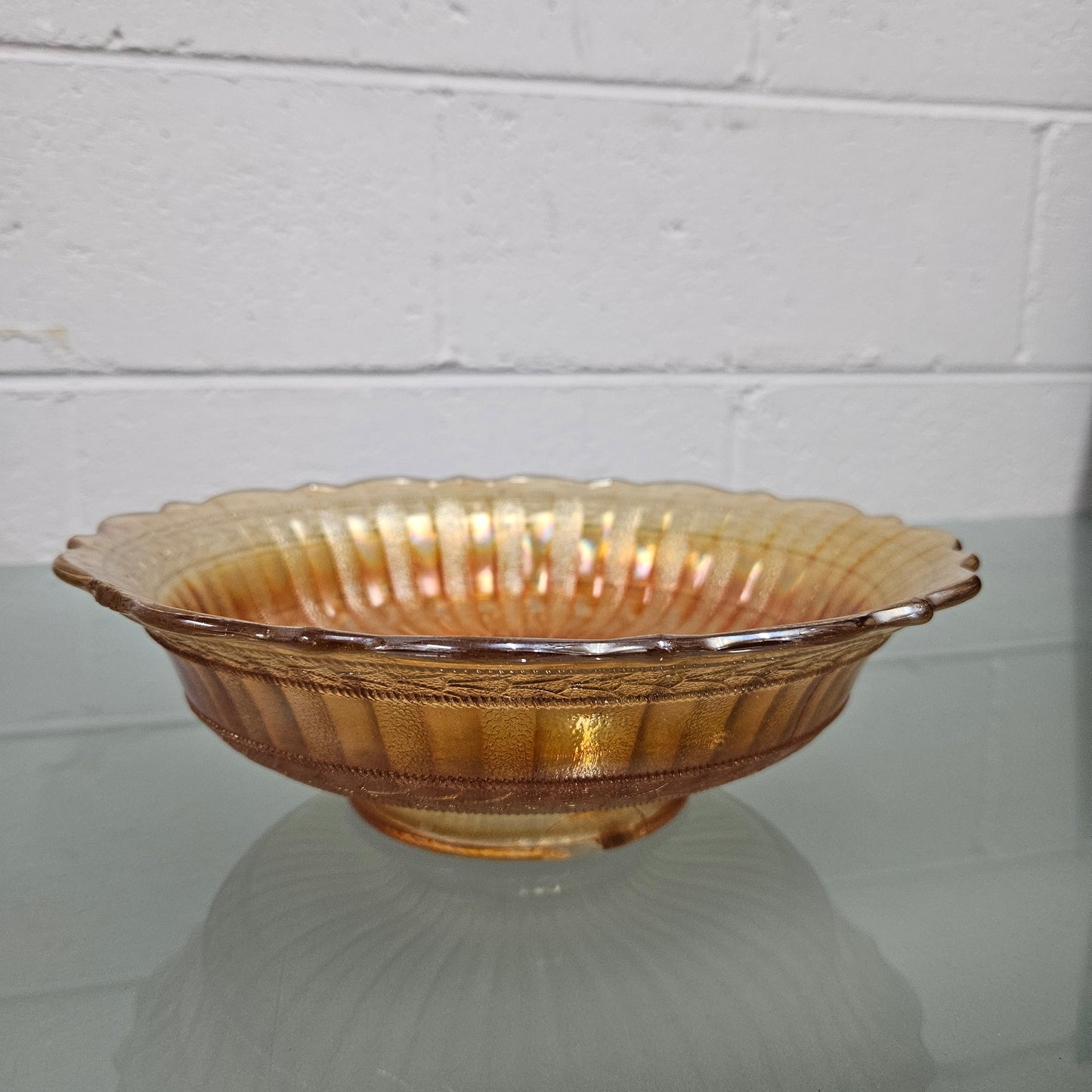 Fenton Carnival Glass Antique Bowl