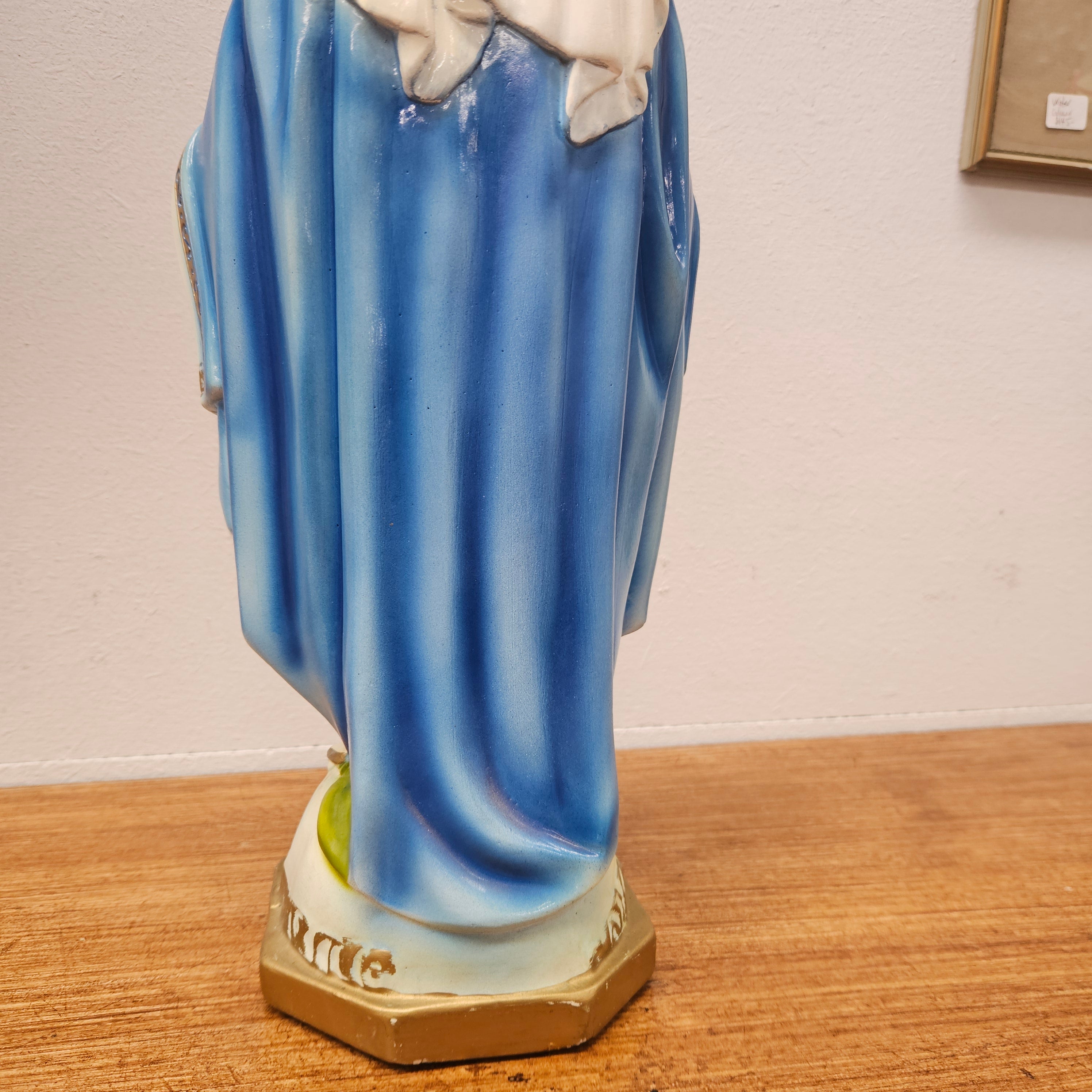Vintage Hand-Painted Plaster Statue of Our Lady Mary | Antique & Vintage | Moonee Ponds Antiques | Australia Wide Delivery