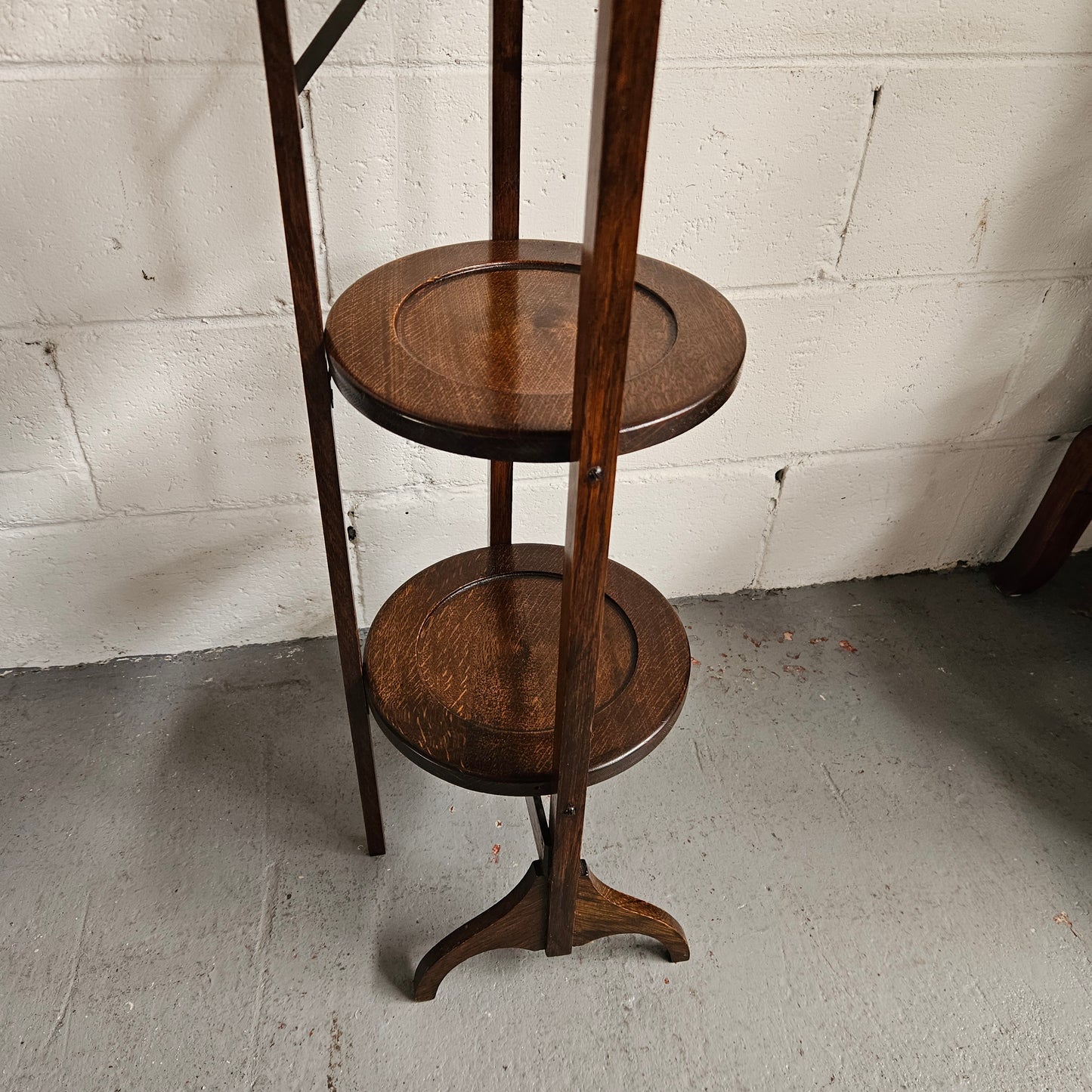 3 Tier Foldable Mahogany Cake Stand