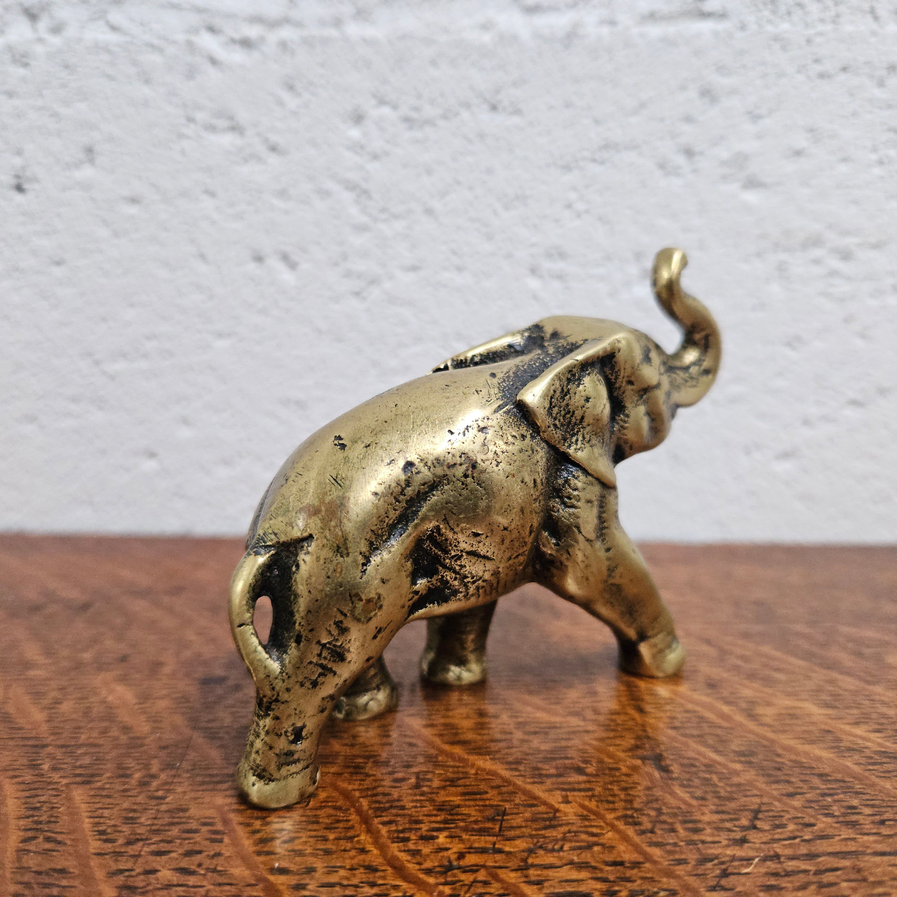 Singed Vintage Heavy Bronze Elephant Figure | Antique & Vintage | Moonee Ponds Antiques | Australia Wide Delivery