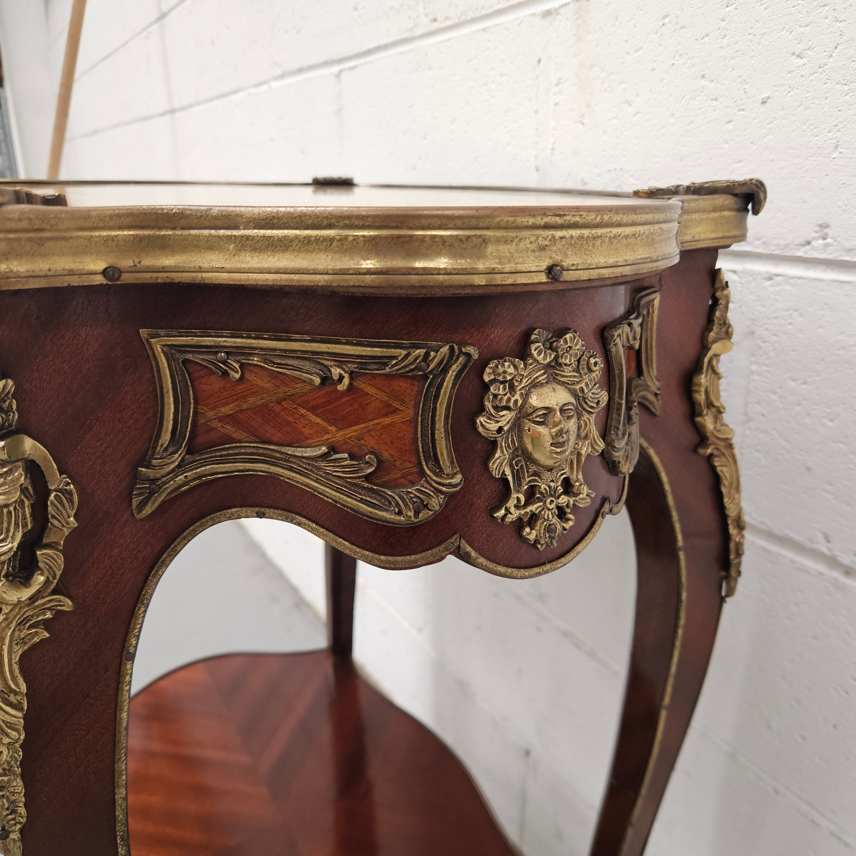 Antique French Marble Top & Ormolu Mounted Side Table | Antique & Vintage | Moonee Ponds Antiques | Australia Wide