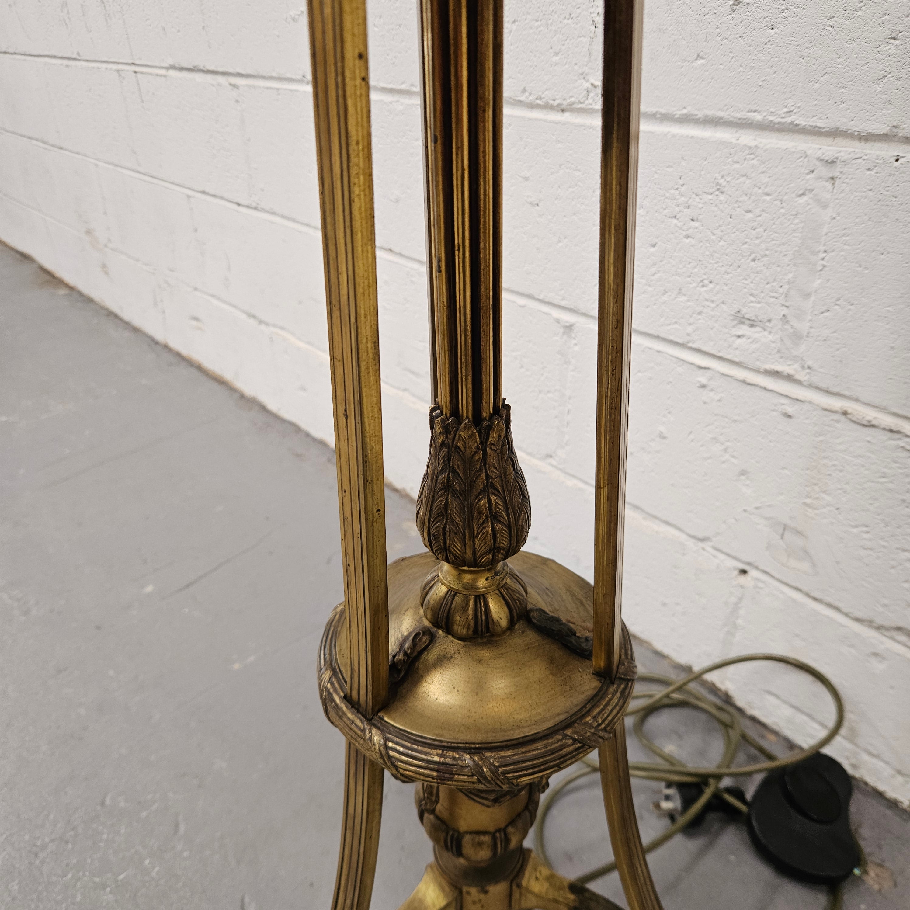 Napolean Style Gilt Standard Lamp & Shade | Antique & Vintage | Moonee Ponds Antiques | Australia Wide