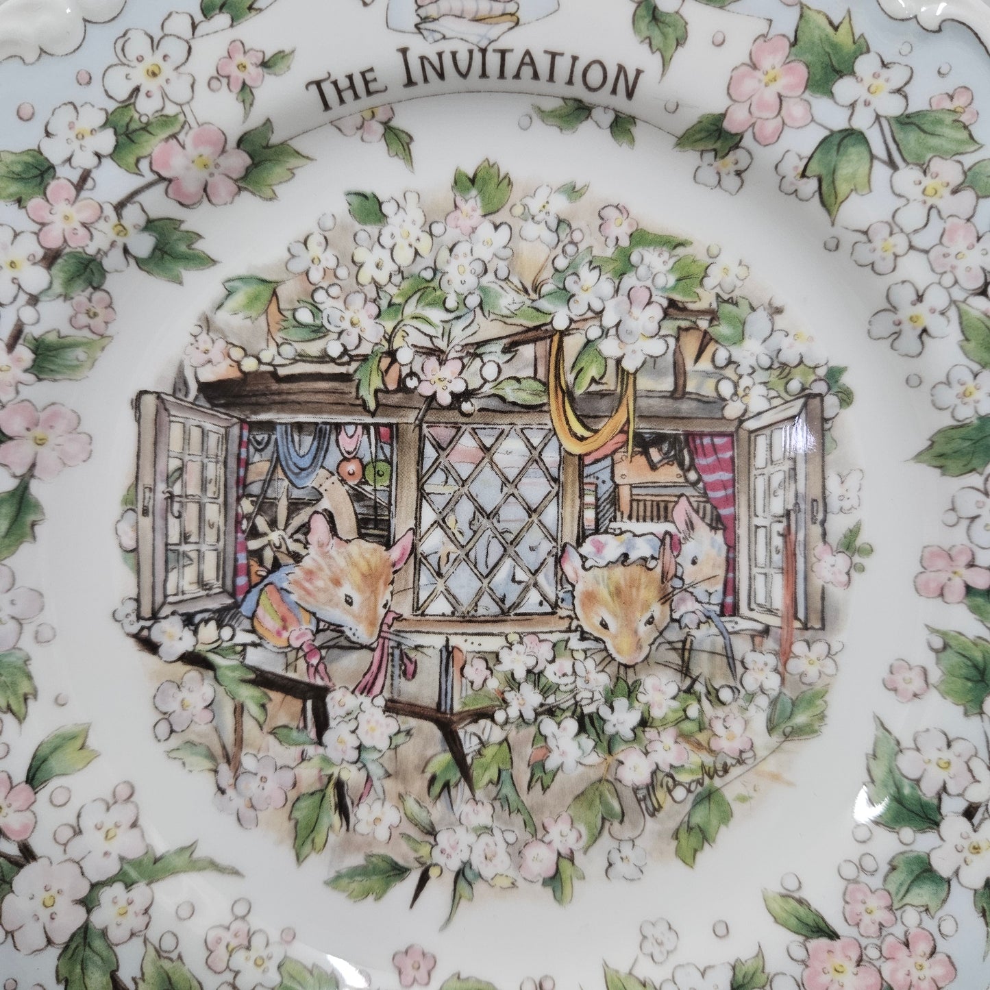Vintage Royal Doulton Brambly Hedge "The Invitation" Plate Made in England