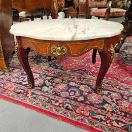 Louis XVth Style Coffee Table with Marble Top