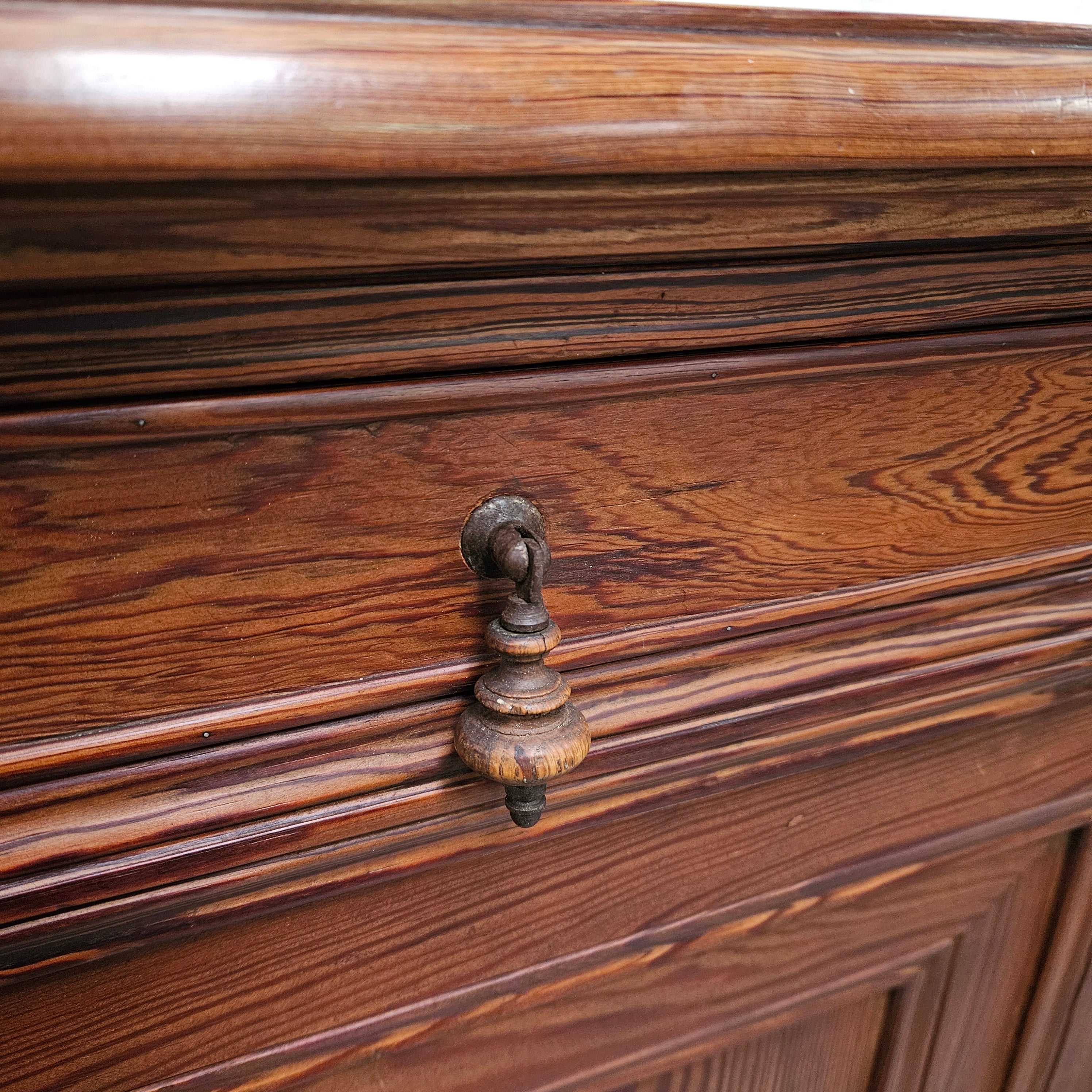 Stunning Early 19 Century French Pitch Pine Buffet | Antique & Vintage | Moonee Ponds Antiques | Australia Wide Delivery
