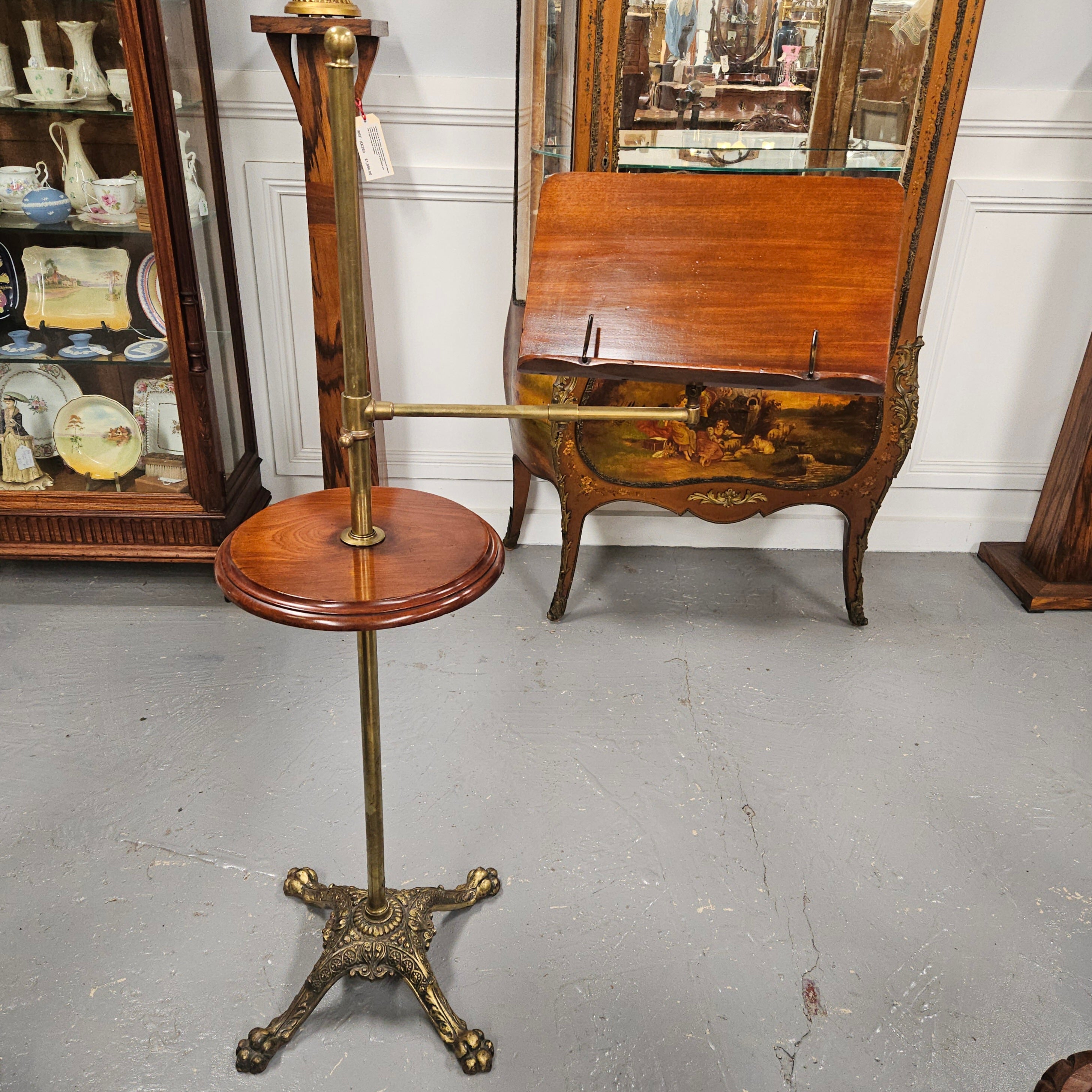 Victorian Adjustable Music Stand with Table | Antique & Vintage | Moonee Ponds Antiques | Australia Wide Delivery