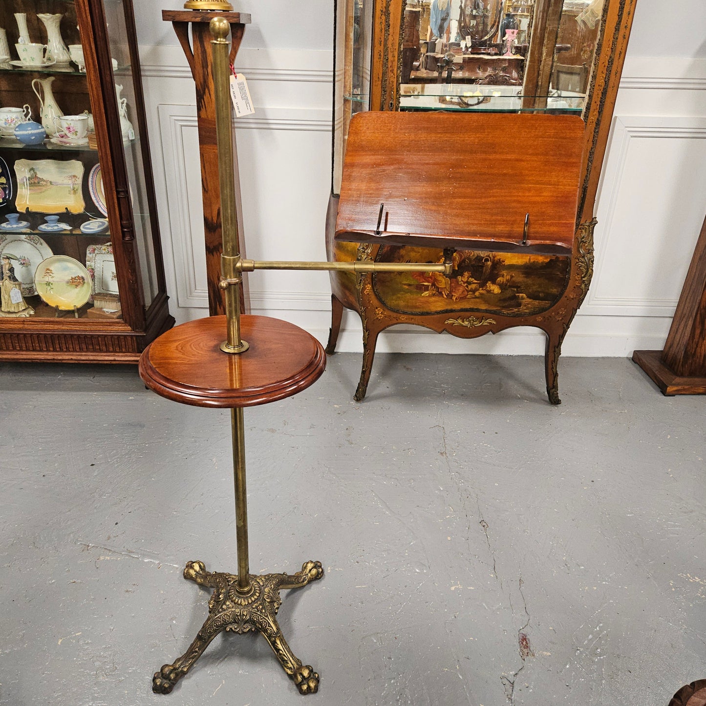 Victorian Adjustable Music Stand with Table