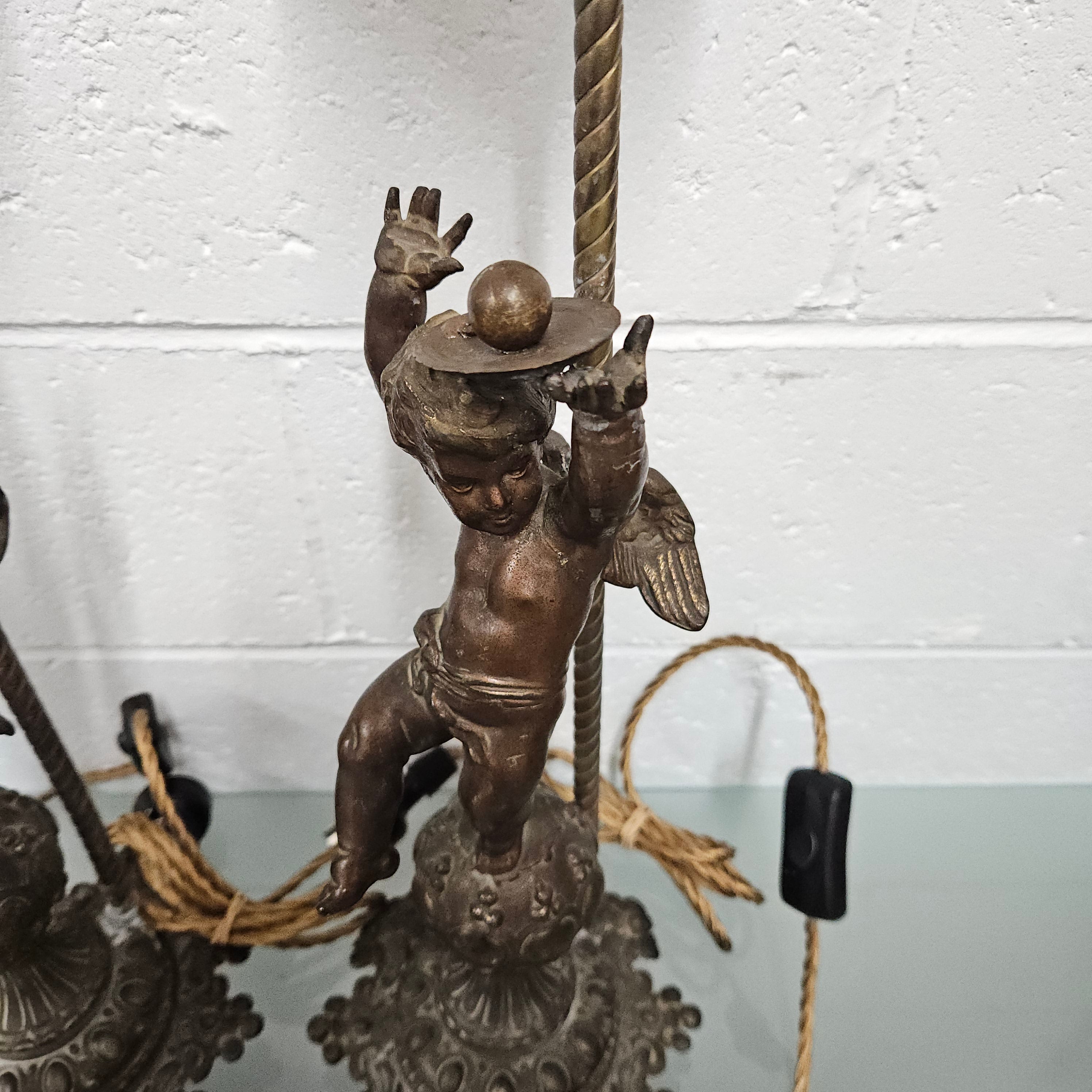 Antique Pair of Decorative Cherub Table Lamps | Antique & Vintage | Moonee Ponds Antiques | Australia Wide Delivery