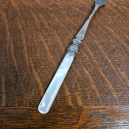 Antique Mother of Pearl & EPNS Pickle Fork