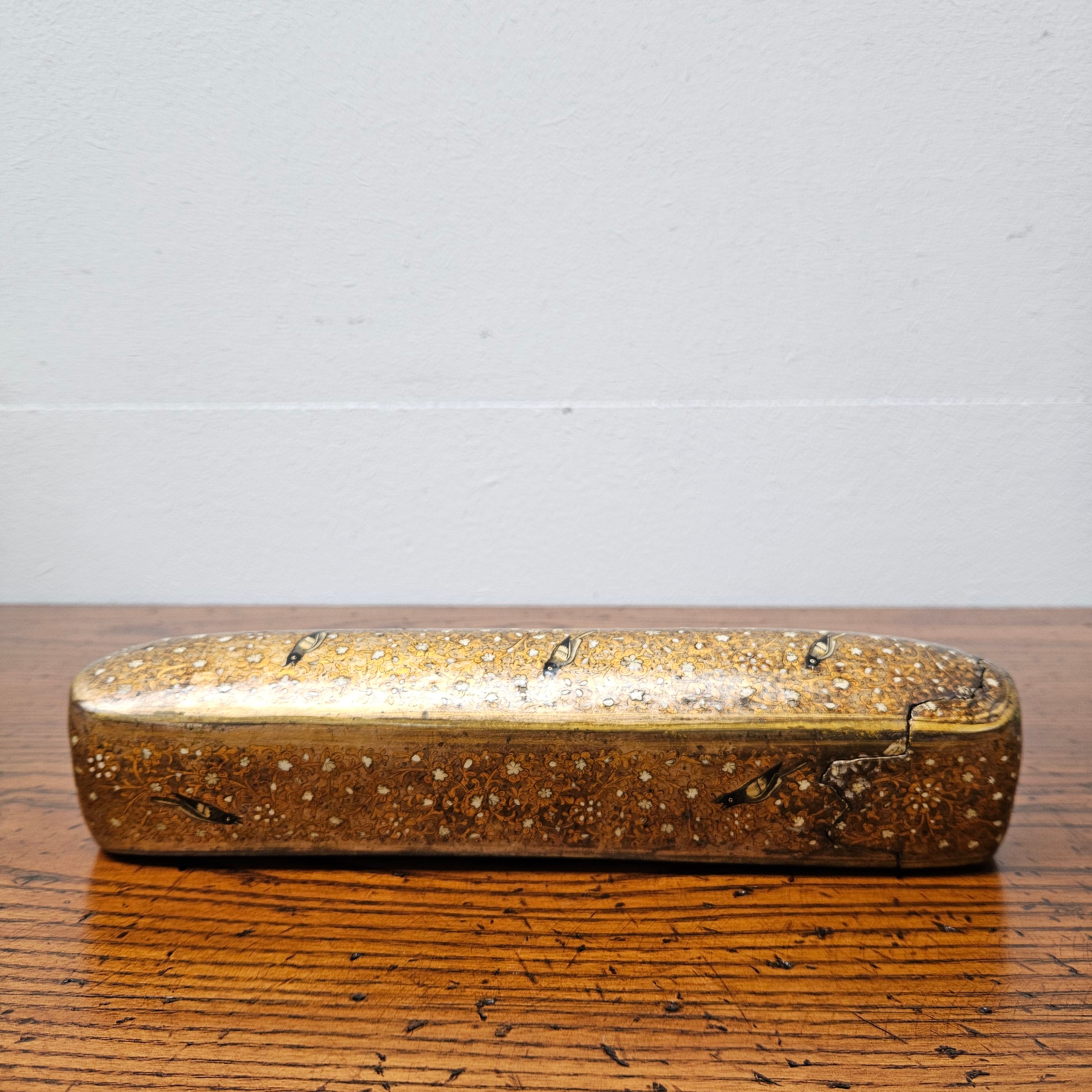 Early 19th Century Kashmiri Papier-Mâché Box | Antique & Vintage | Moonee Ponds Antiques | Australia Wide Delivery