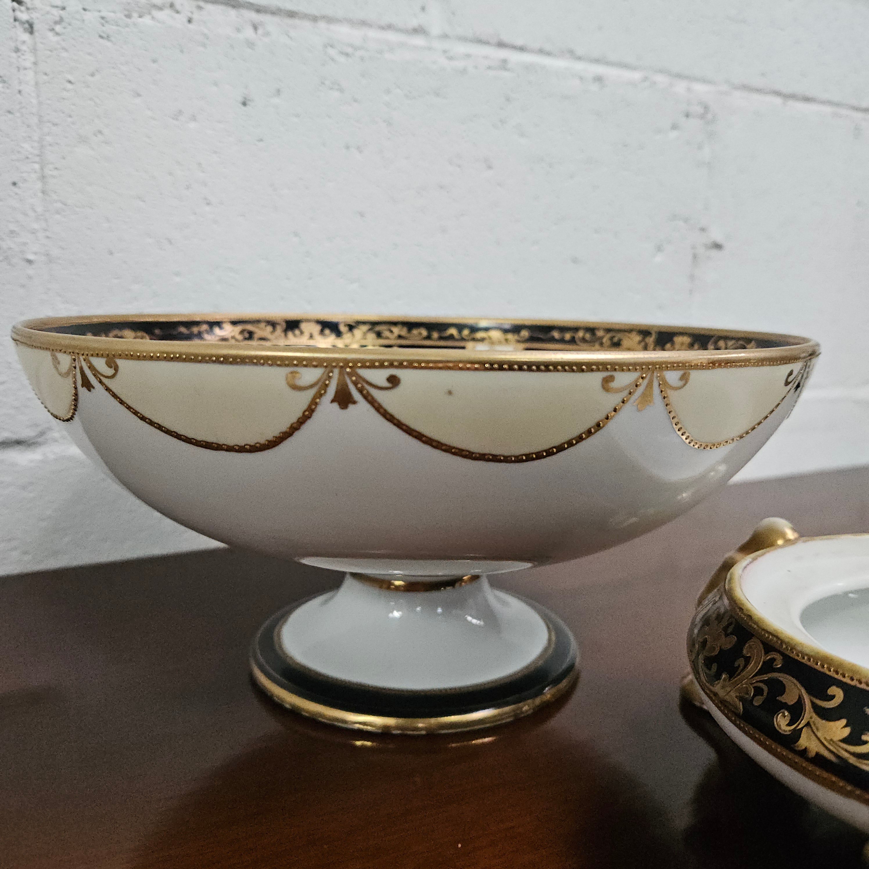 Noritake Antique Bowl on Stand | Antique & Vintage | Moonee Ponds Antiques | Australia Wide Delivery