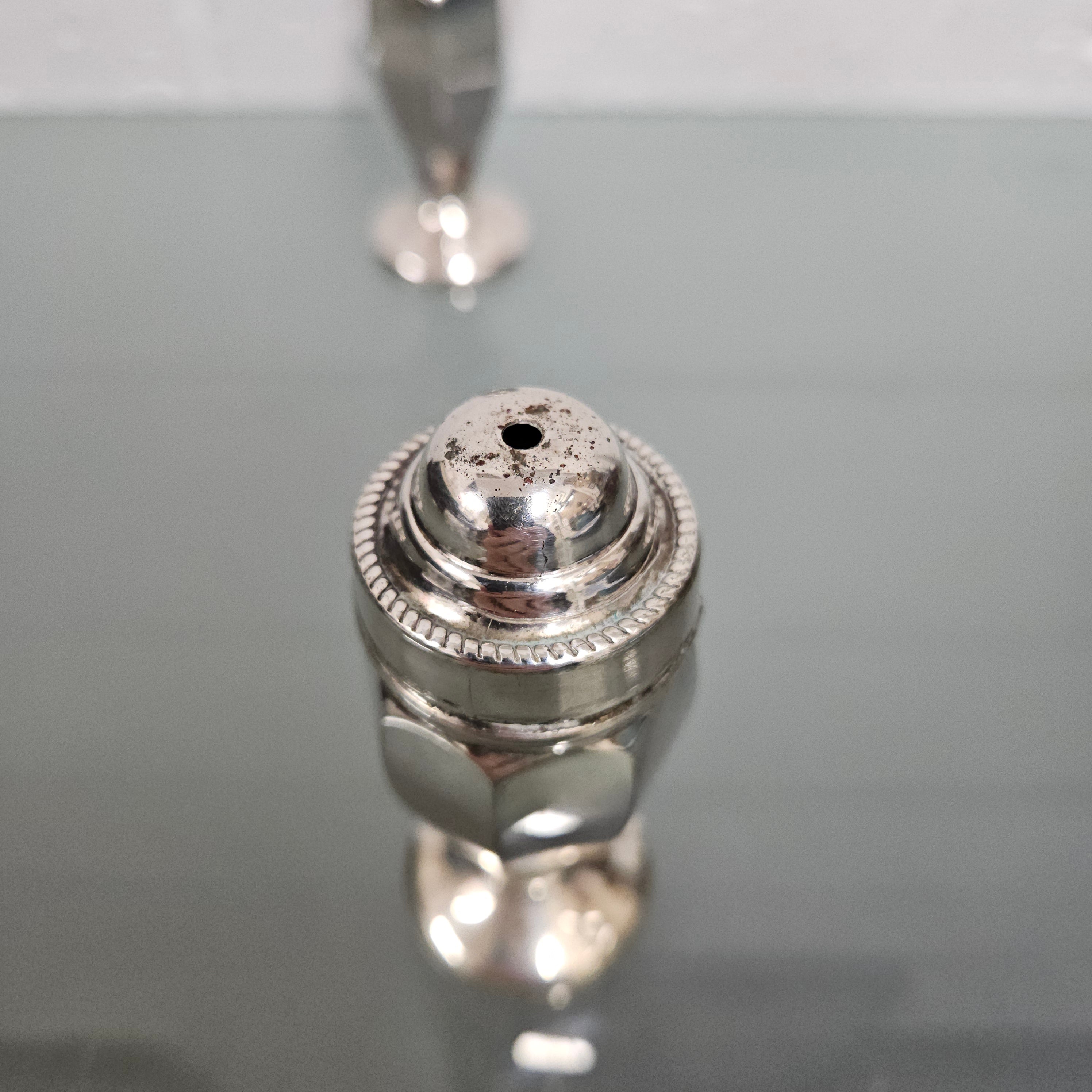 Pair EPNS Silver Plated Salt & Pepper Shakers | Antique & Vintage | Moonee Ponds Antiques | Australia Wide Delivery