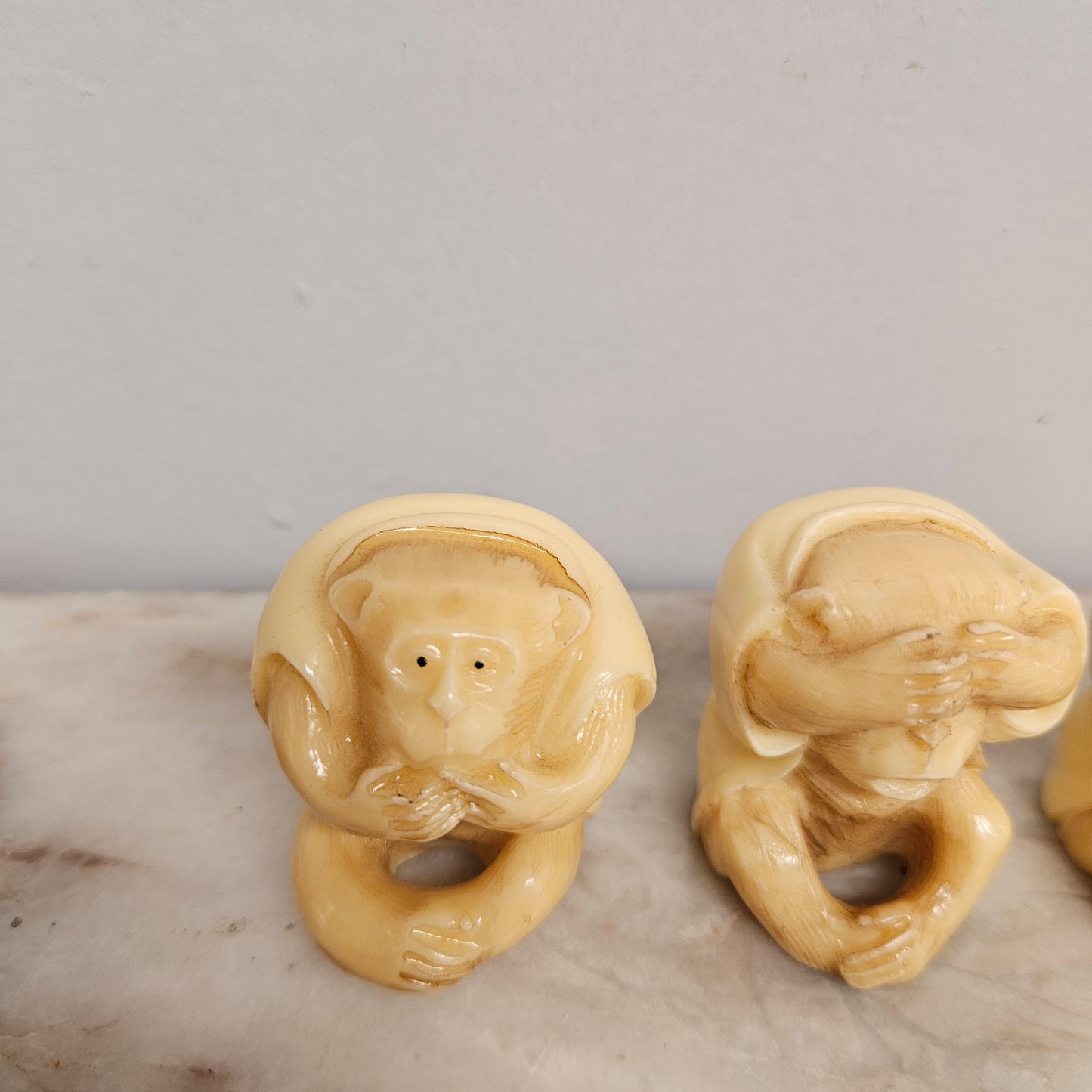 Vintage Set of Three Wise Monkeys