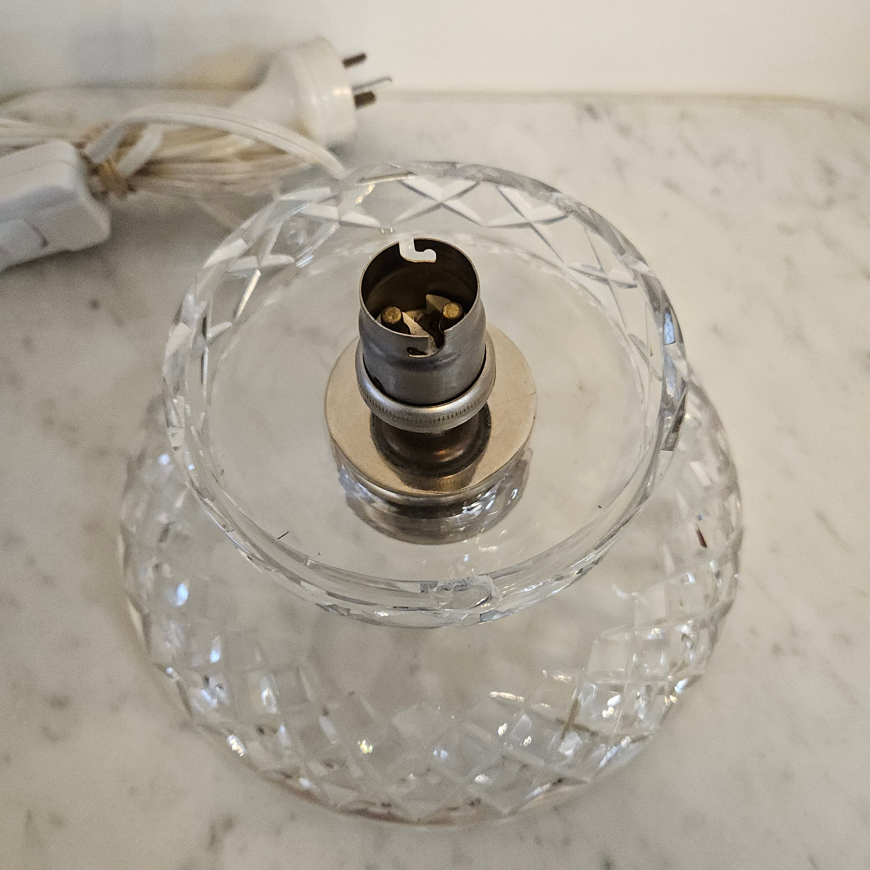 Vintage Art Deco Bohemian Crystal Bedside Lamp | Antique & Vintage | Moonee Ponds Antiques | Australia Wide Delivery