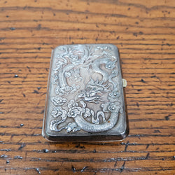 Antique Ornate Chinese Export Silver Card/Cigarette Case | Antique & Vintage | Moonee Ponds Antiques | Australia Wide Delivery