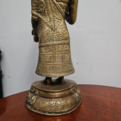 Antique Tibetan Bronze Dipankara Buddha Statue