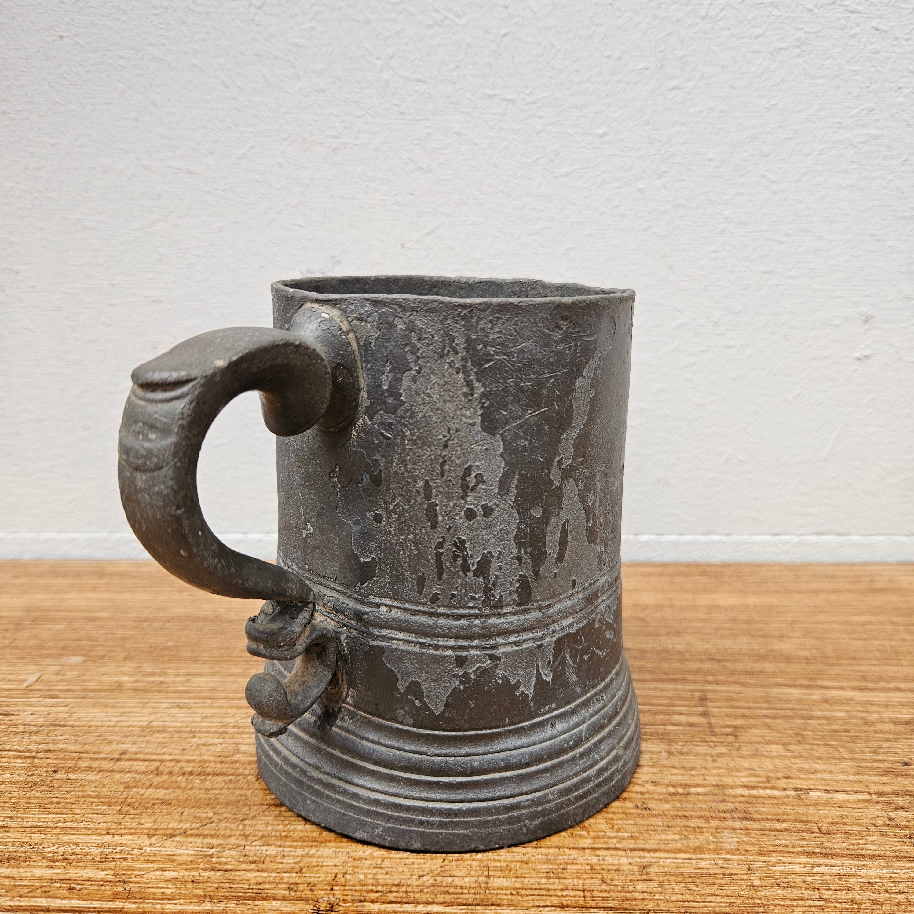 Antique Georgian Pewter Tankard | Antique & Vintage | Moonee Ponds Antiques | Australia Wide Delivery