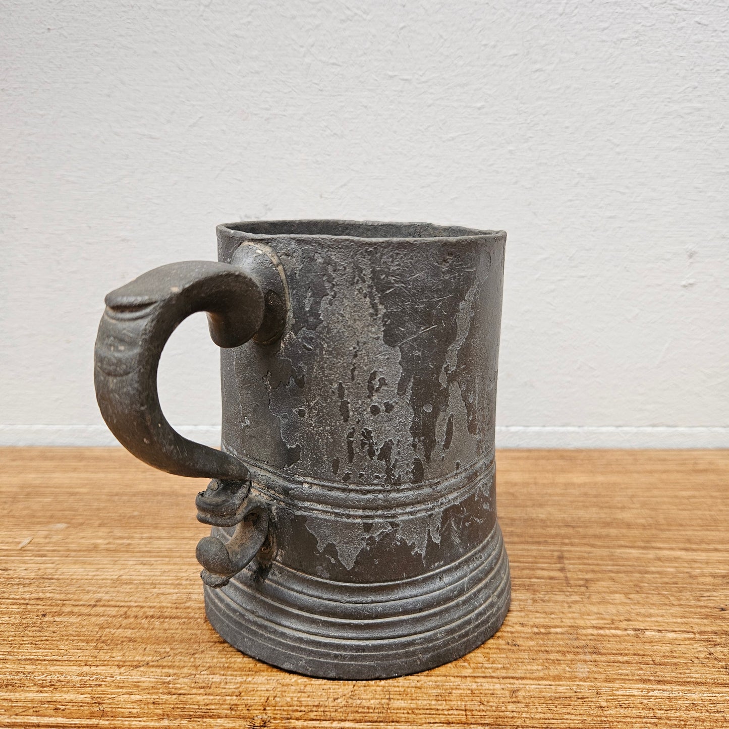 Antique Georgian Pewter Tankard