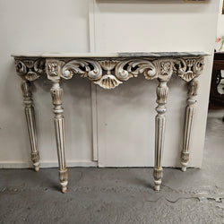 Louis XVI Style Painted Console Table With Marble Top | Antique & Vintage | Moonee Ponds Antiques | Australia Wide Delivery