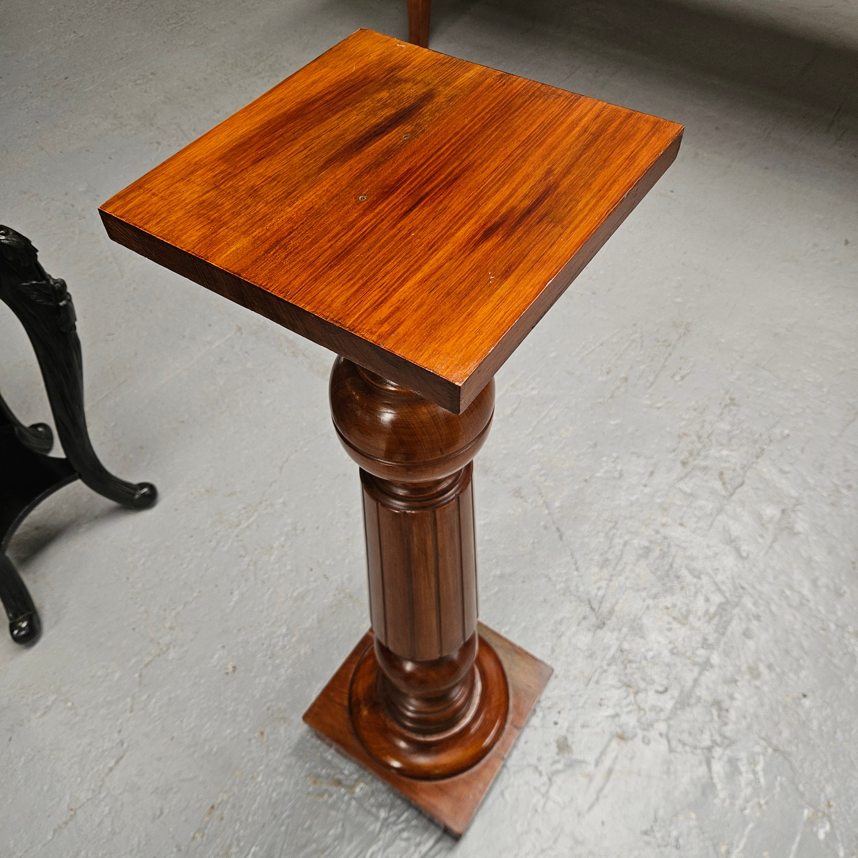 Vintage Mahogany Pedestal | Antique & Vintage | Moonee Ponds Antiques | Australia Wide