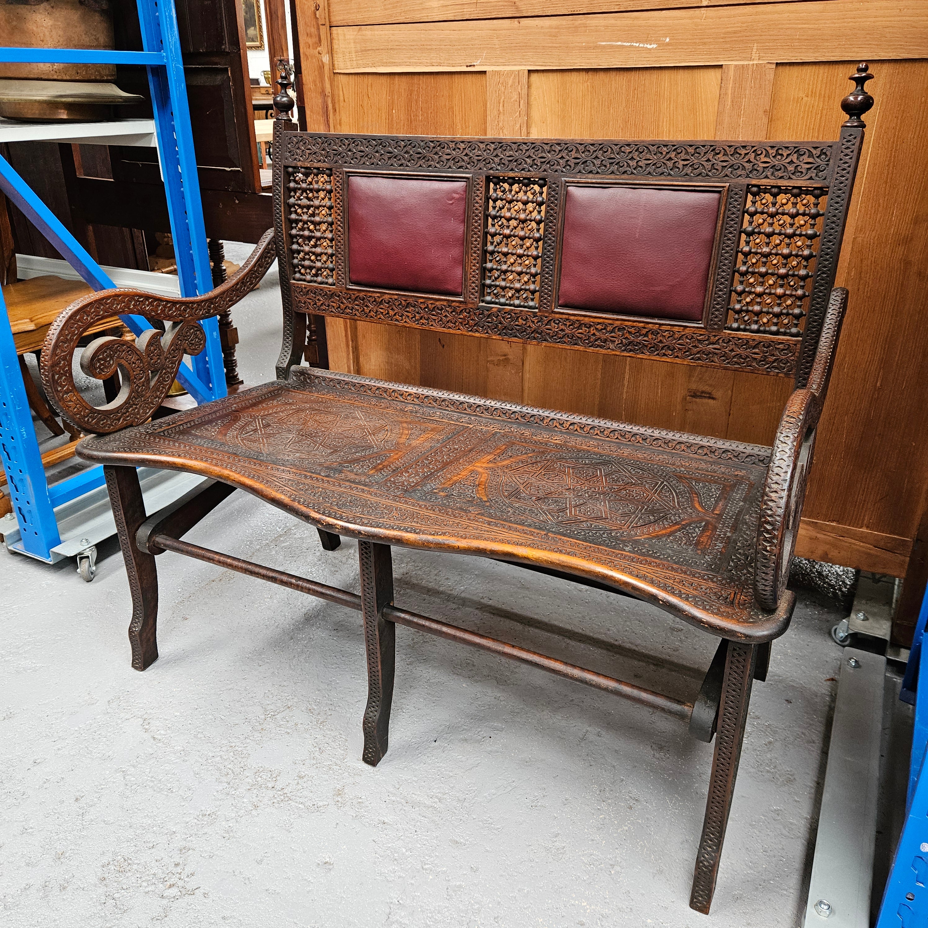 Syrian Campaign Bench Seat | Antique & Vintage | Moonee Ponds Antiques | Australia Wide Delivery