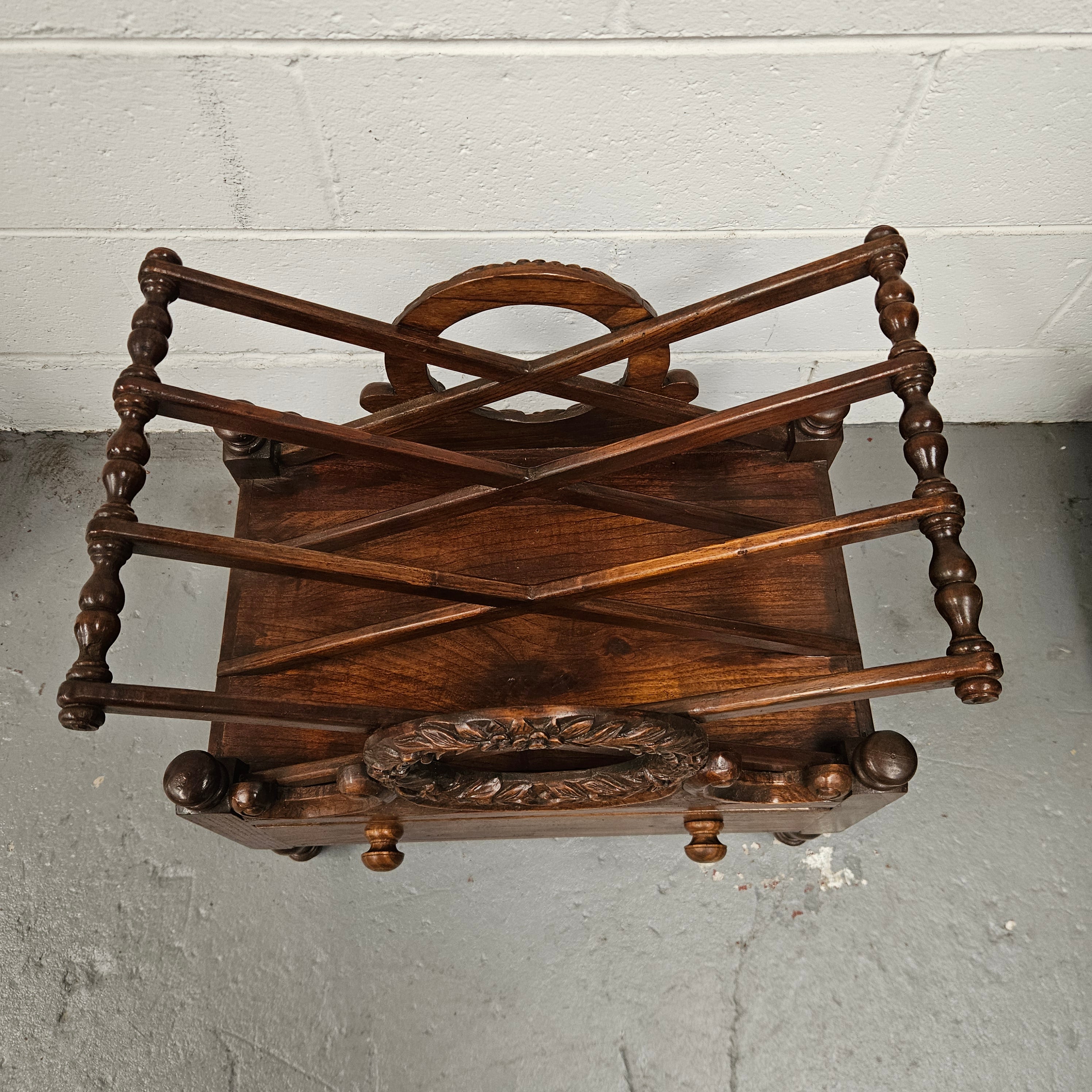Vintage Mahogany Magazine Rack | Antique & Vintage | Moonee Ponds Antiques | Australia Wide