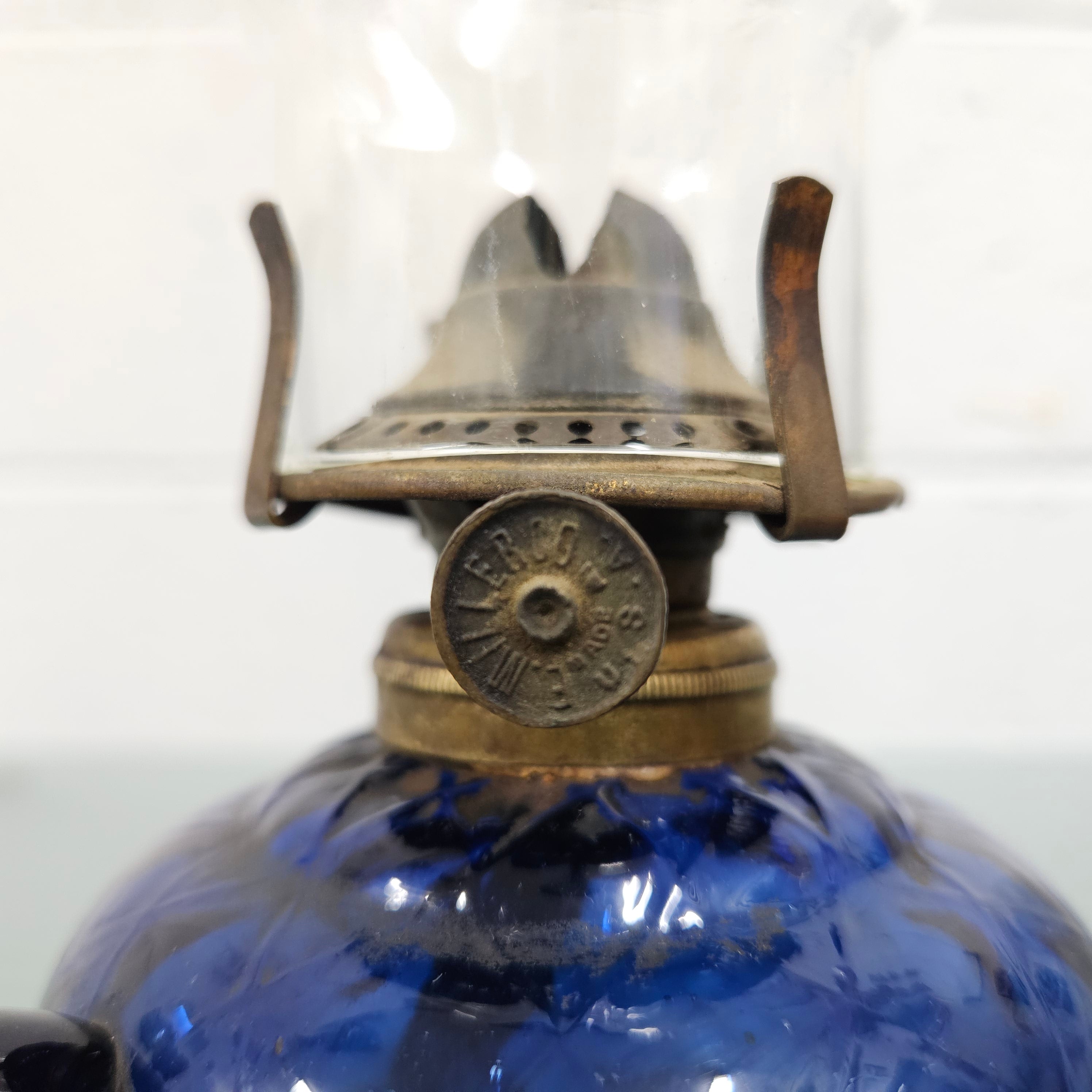 Antique Bristol Glass Finger Lamp | Antique & Vintage | Moonee Ponds Antiques | Australia Wide Delivery