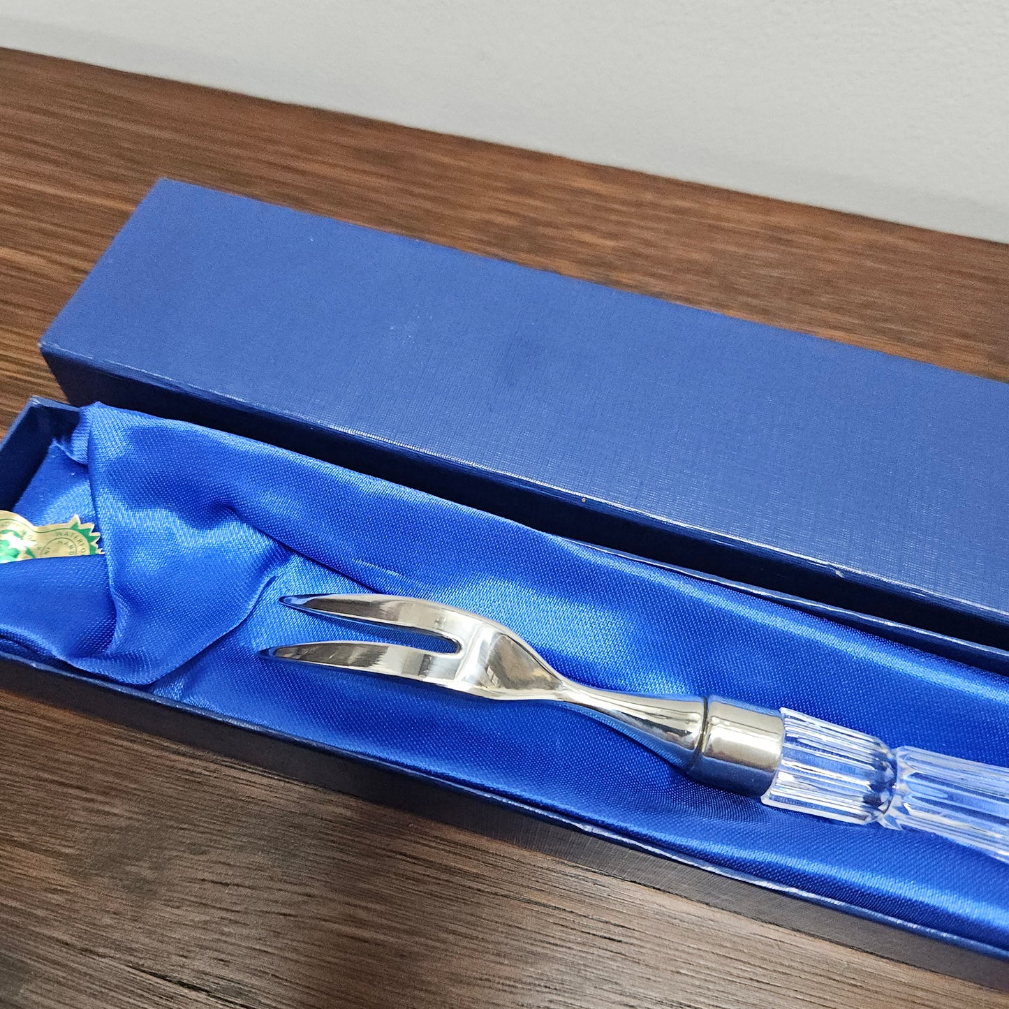 Waterford Crystal Olive Fork In Original Box