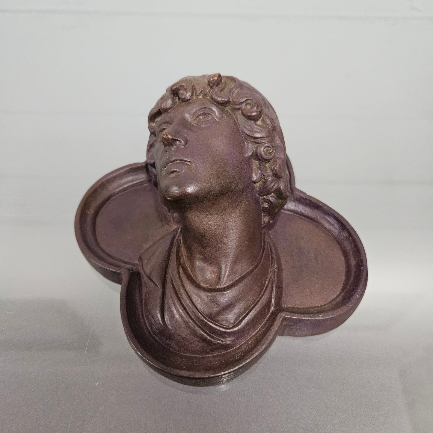 Antique Terracotta Wall Plaque Of Bust