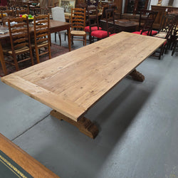 Impressive Vintage Reclaimed Spruce 3 Meter Dining Table | Antique & Vintage | Moonee Ponds Antiques | Australia Wide Delivery