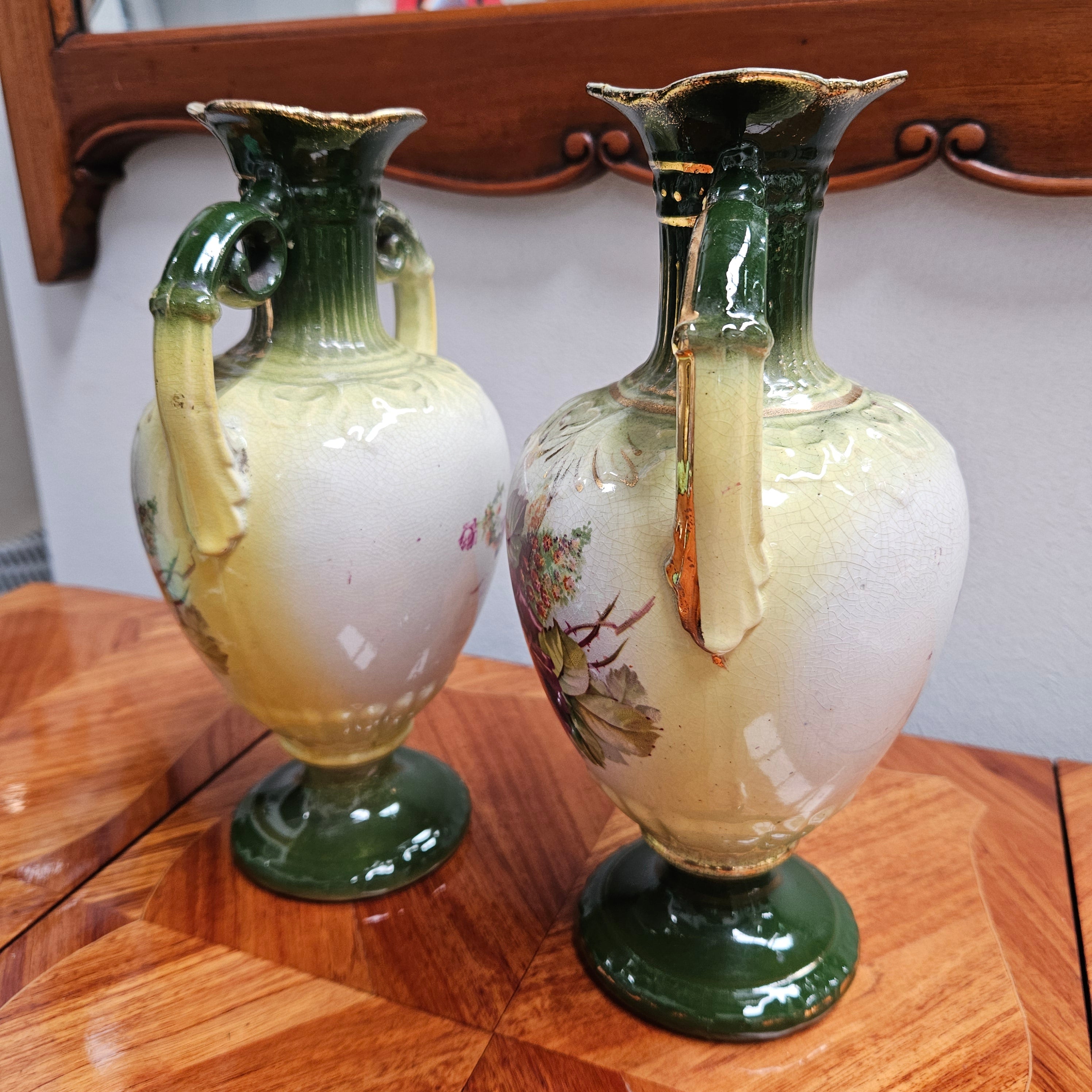 Pair Of Edwardian Vases | Antique & Vintage | Moonee Ponds Antiques | Australia Wide Delivery