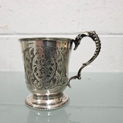 Engraved Sterling Silver Cup | Antique & Vintage | Moonee Ponds Antiques | Australia Wide Delivery
