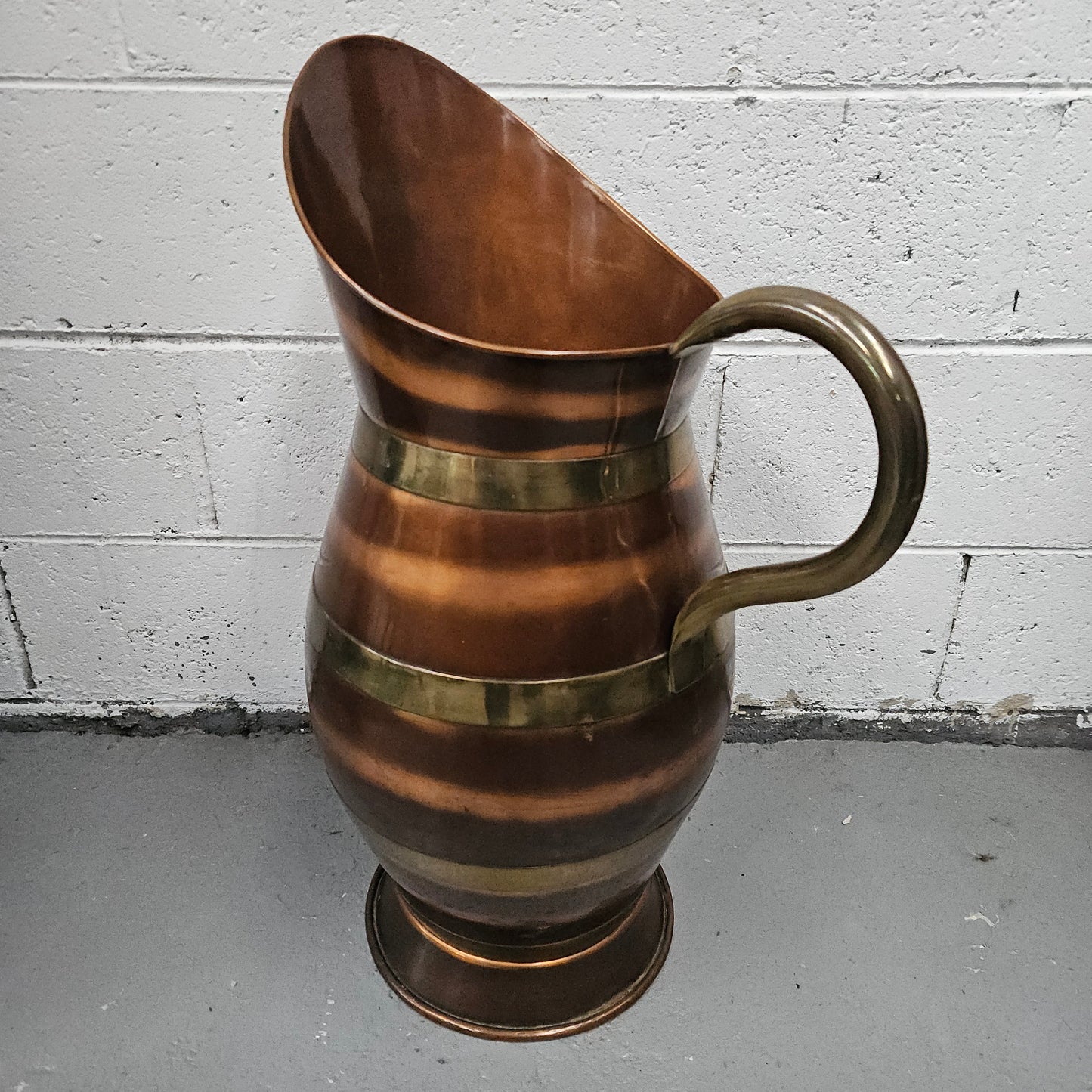 Copper & Brass Jug with handle