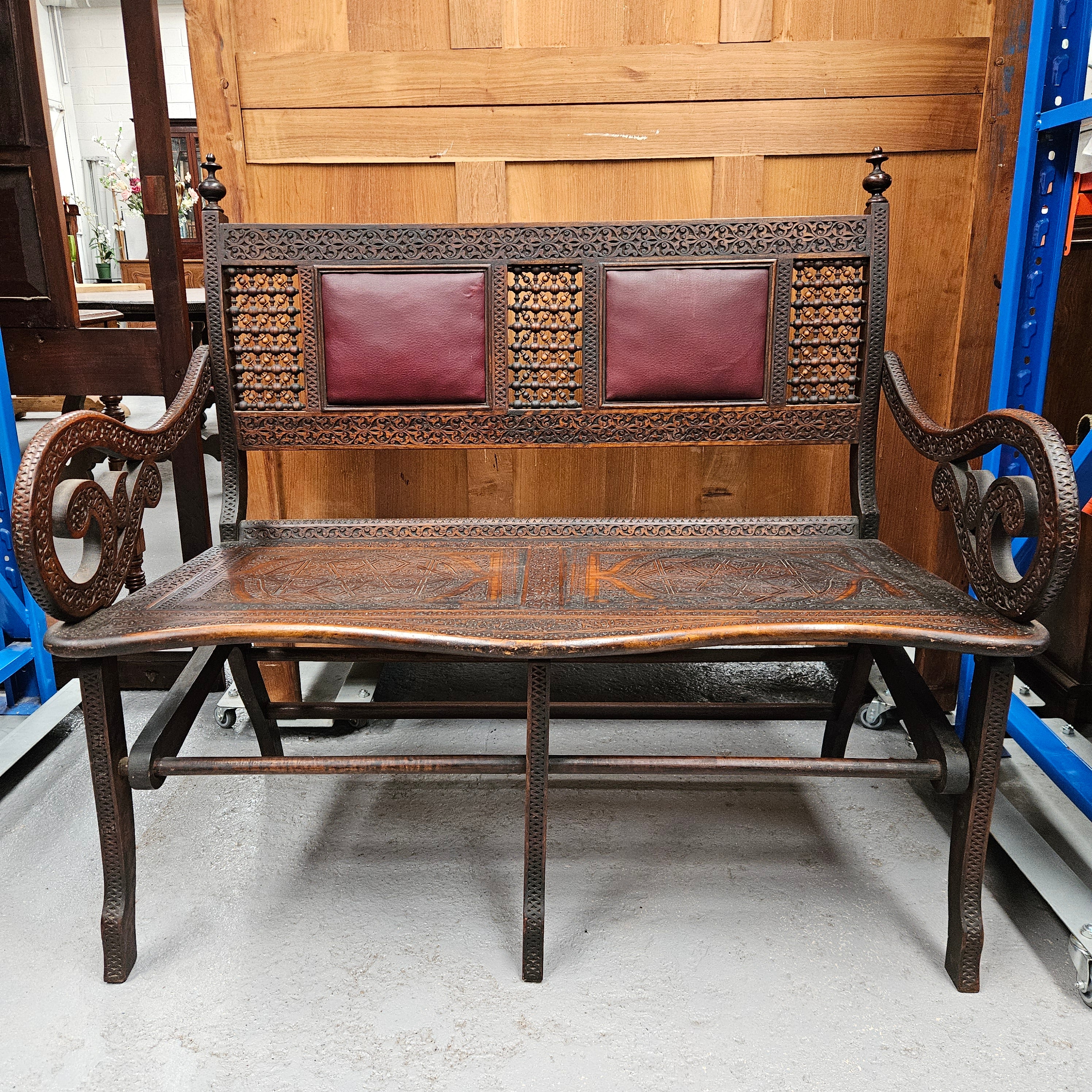 Syrian Campaign Bench Seat | Antique & Vintage | Moonee Ponds Antiques | Australia Wide Delivery