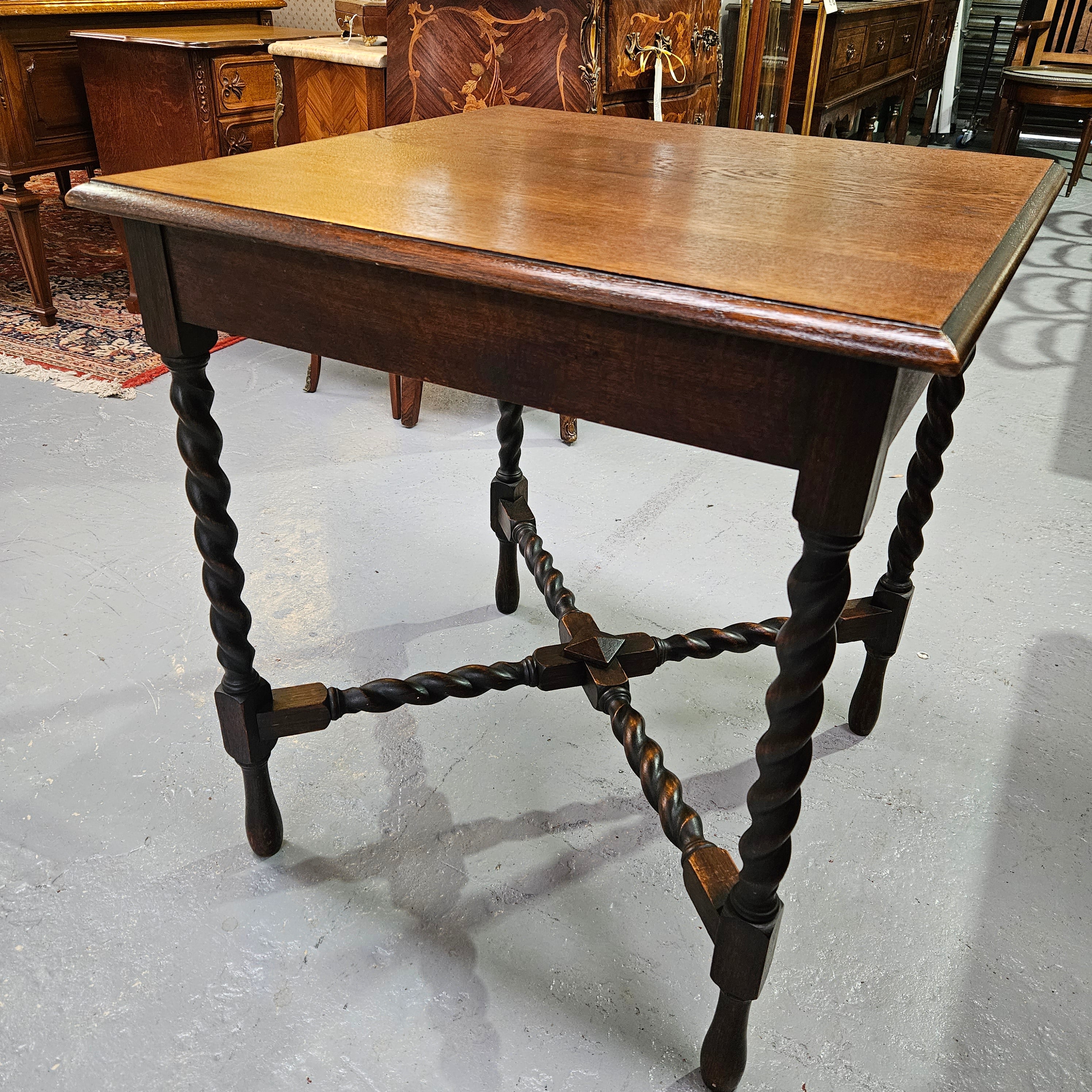 Jacobean Style English Oak Side Table | Antique & Vintage | Moonee Ponds Antiques | Australia Wide Delivery