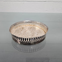 Antique Silver Plate Church Coaster | Antique & Vintage | Moonee Ponds Antiques | Australia Wide Delivery