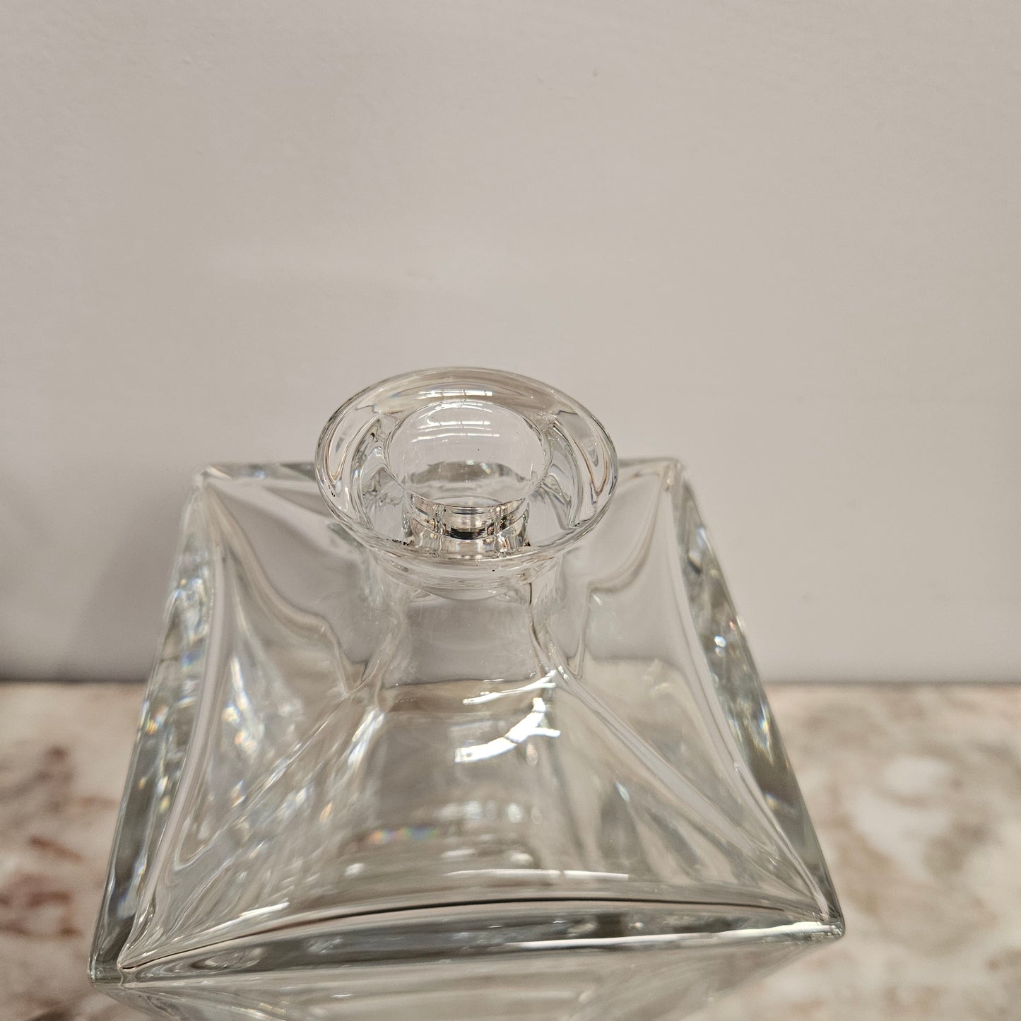 Vintage Royal Doulton Crystal Prism Decanter & Glasses