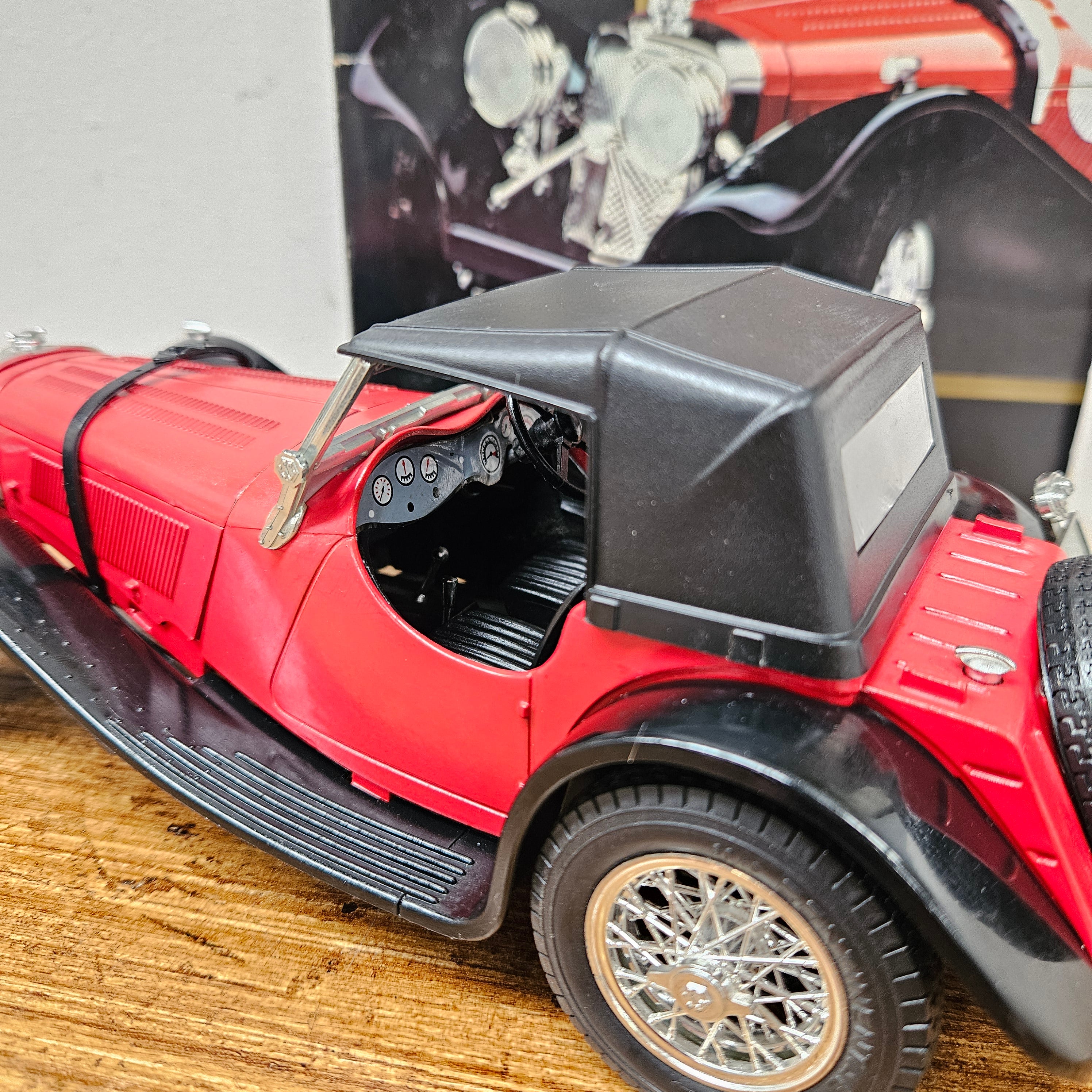 Vintage Boxed (Original) 1:18 Burago Jaguar SS100 Targa Florio Kit | Antique & Vintage | Moonee Ponds Antiques | Australia Wide Delivery